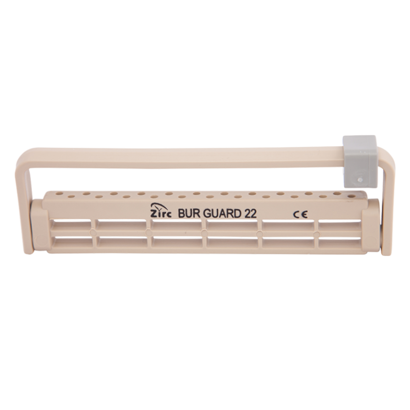 Steri-Bur Guard Plastic Bur Block, 22-Hole, Beige, 1/Pk, 50Z410G