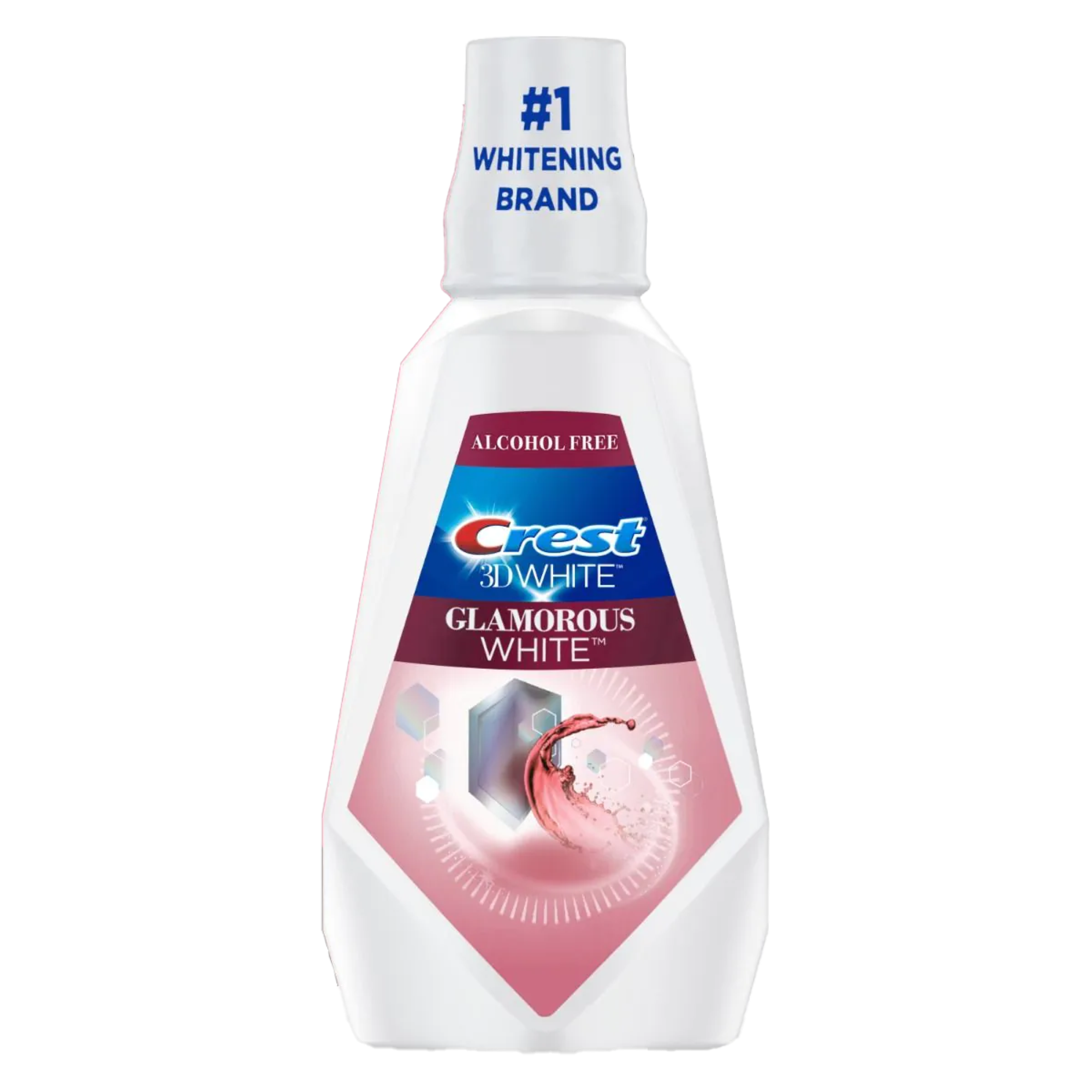 Crest 3D White Glamorous White Mouthwash Fresh Mint 32oz x 4/Case