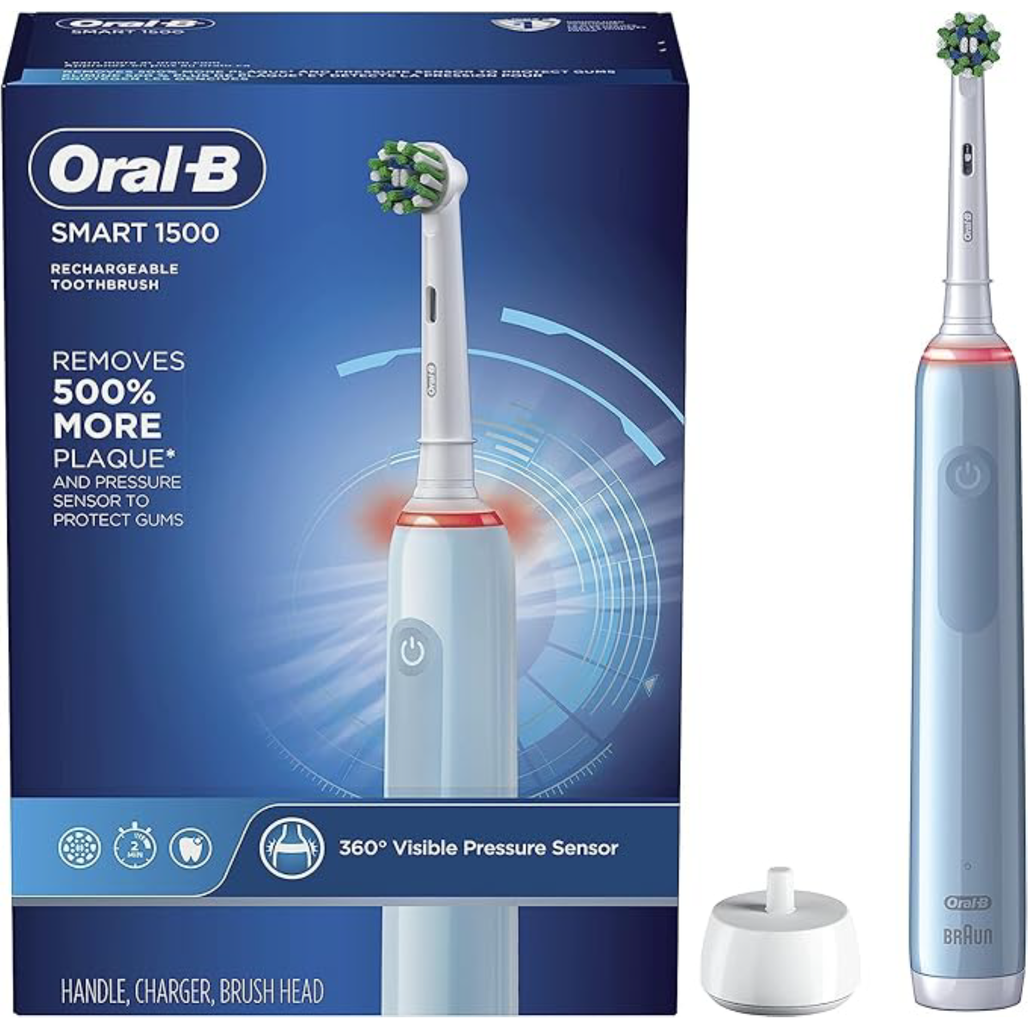 Oral-B Smart 1500 Electric Rechargable Toothbrush 3/Case
