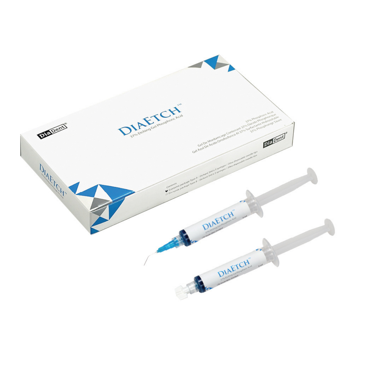 DiaEtch 37% Phosphoric Acid Regular Syringe Pack 2x3ml, A2001-3103