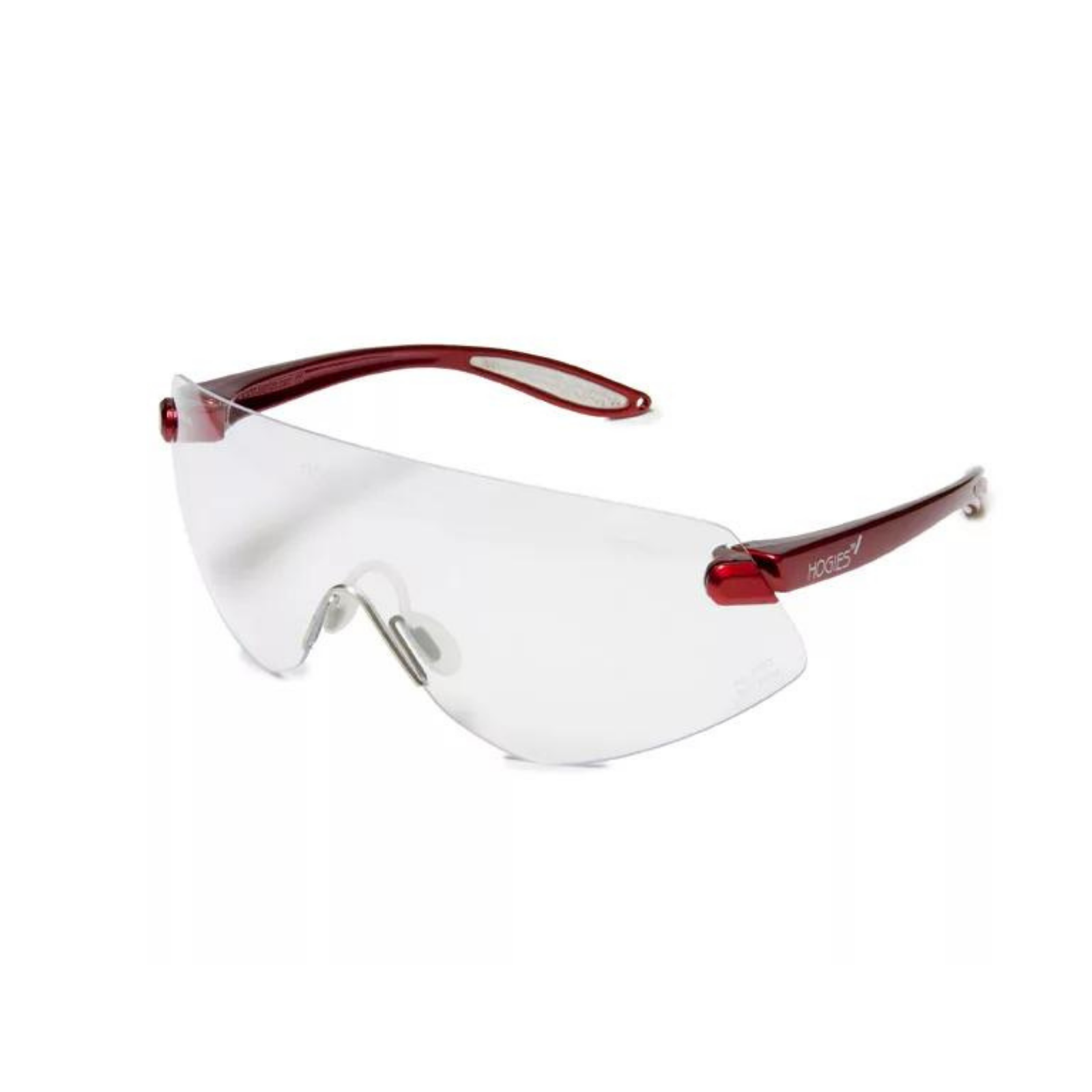 Outback Protective Eyewear Clear Lens Red Frame