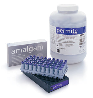 Permite Dispersed Amalgam Capsules, 3 Spill, Regular Set, 800 mg, 50/Pk