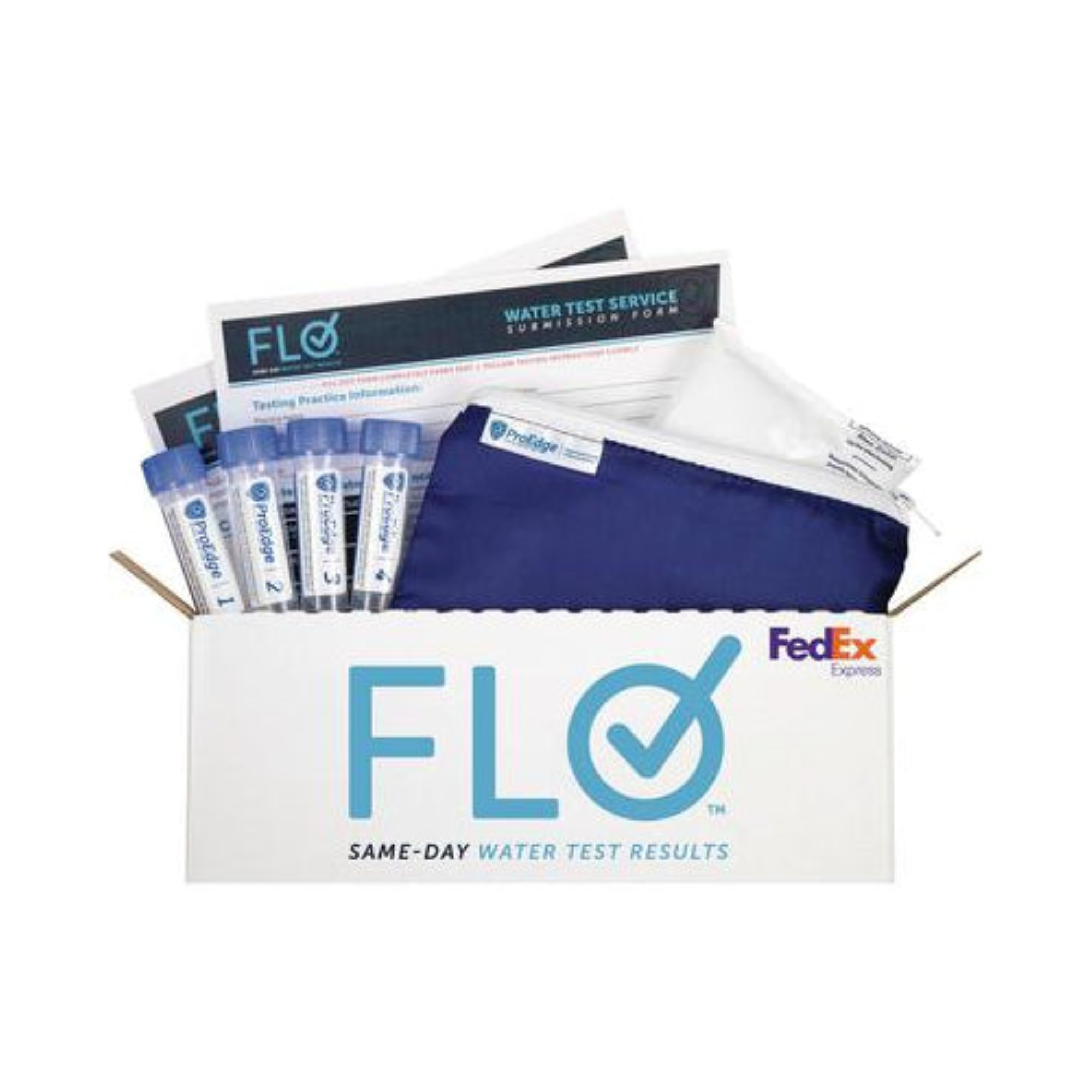Flo Water Mail-in Test Kit w/ 4 Specimen Vial