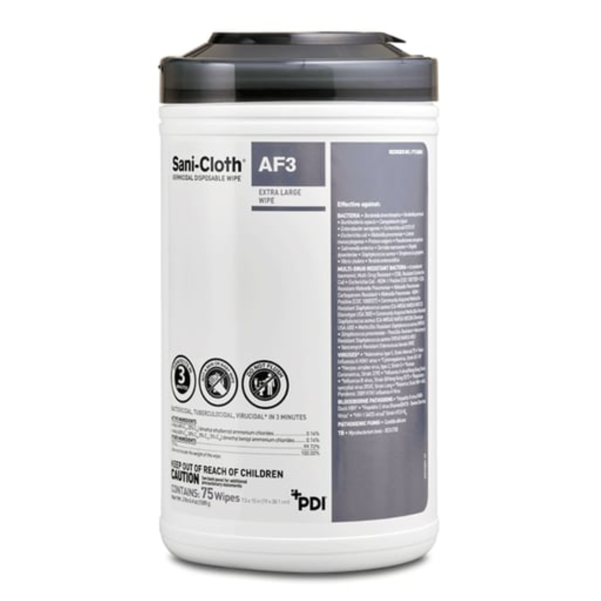 Sani-Cloth AF3 Germicidal Wipes XL 75/Can