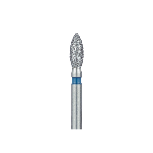 Meisinger Multi-Use Diamond Burs, FG, Pointed Football, # 830, 2.1 mm, Medium, Blue, 5/Pk, 830-021-FG