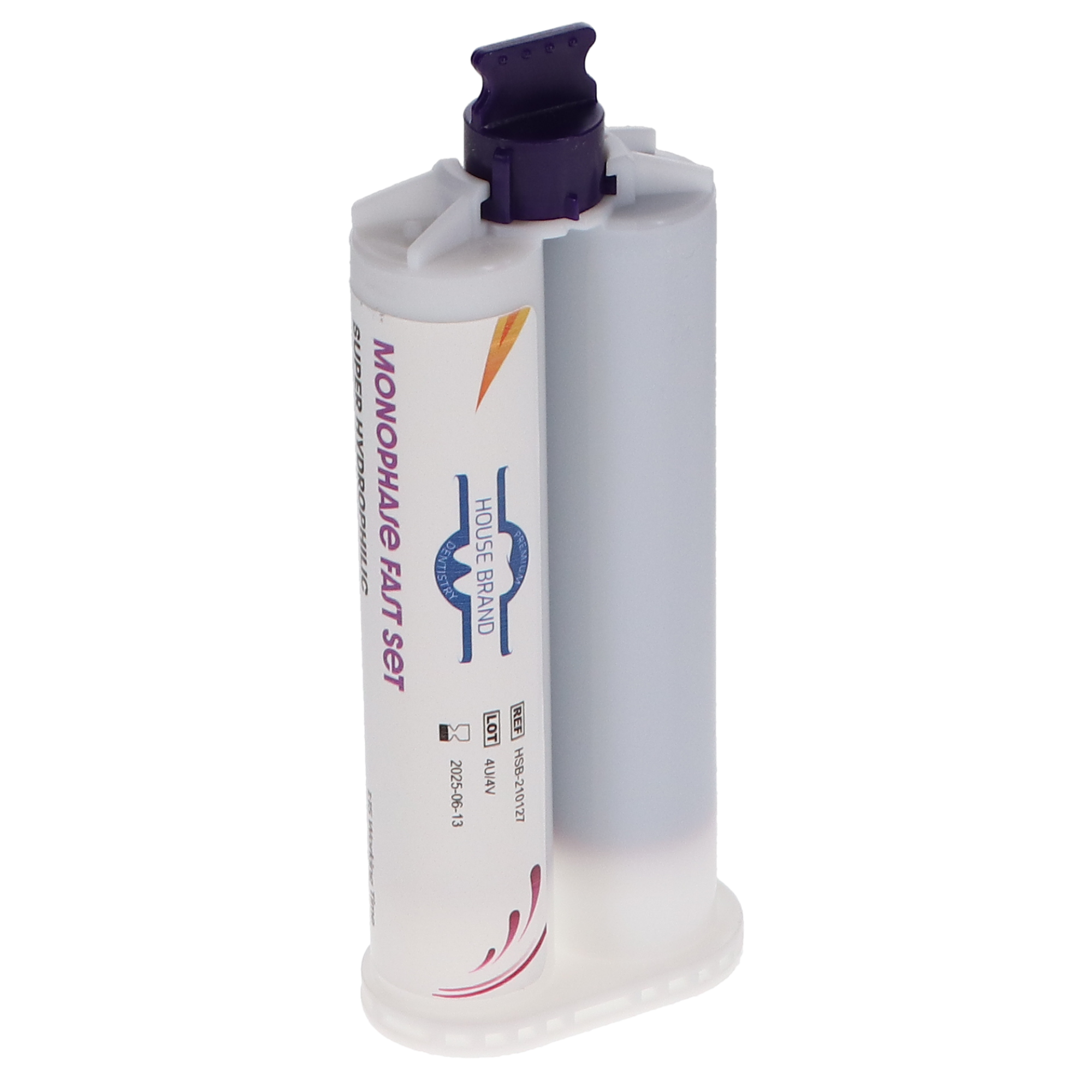 VPS Vinyl Polysiloxane Impression Material, Monophase, Fast Set, 2/Pk, 210156