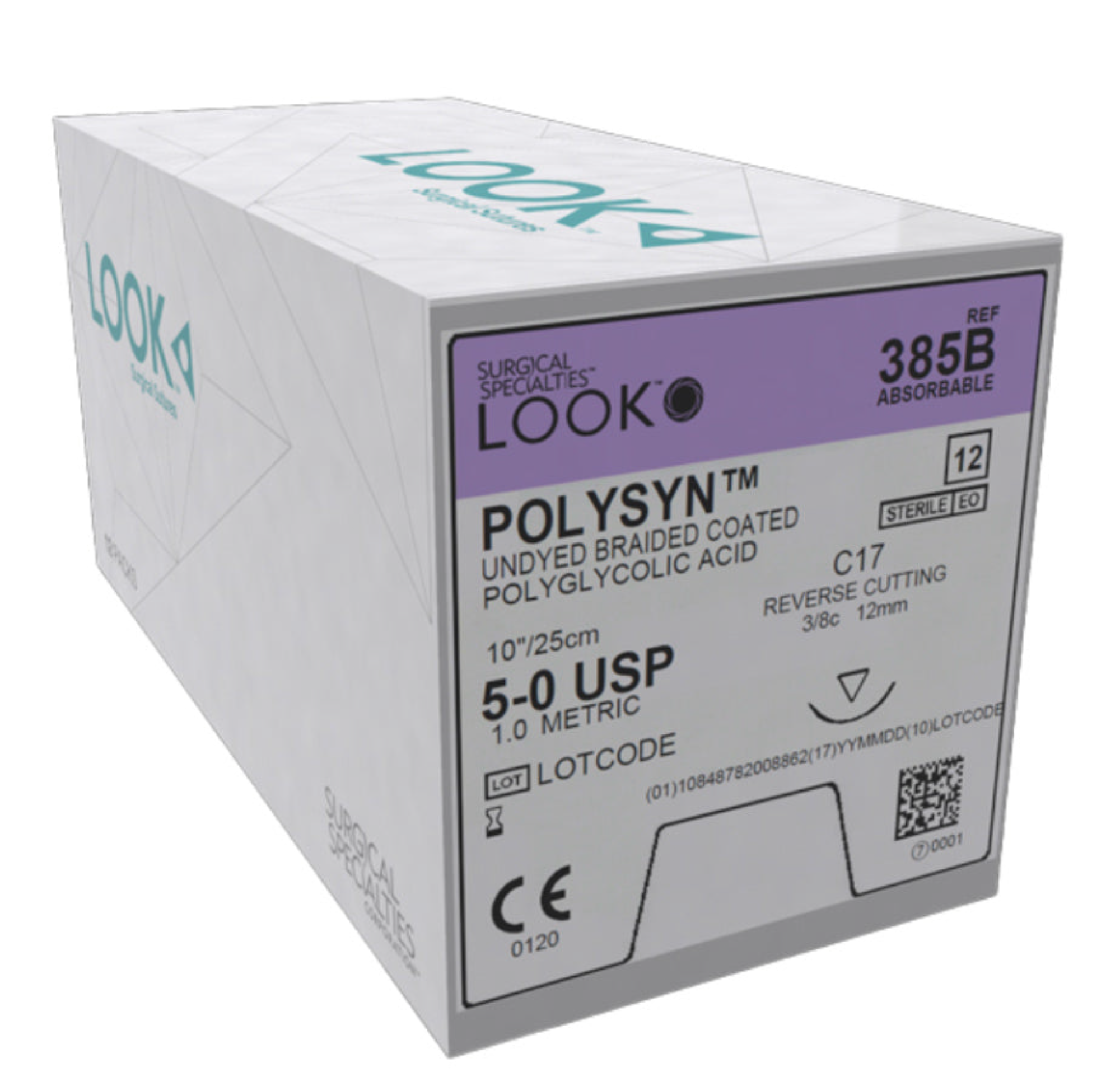 Look - 5 0 10 Polysyn Pga Undyed, 385B