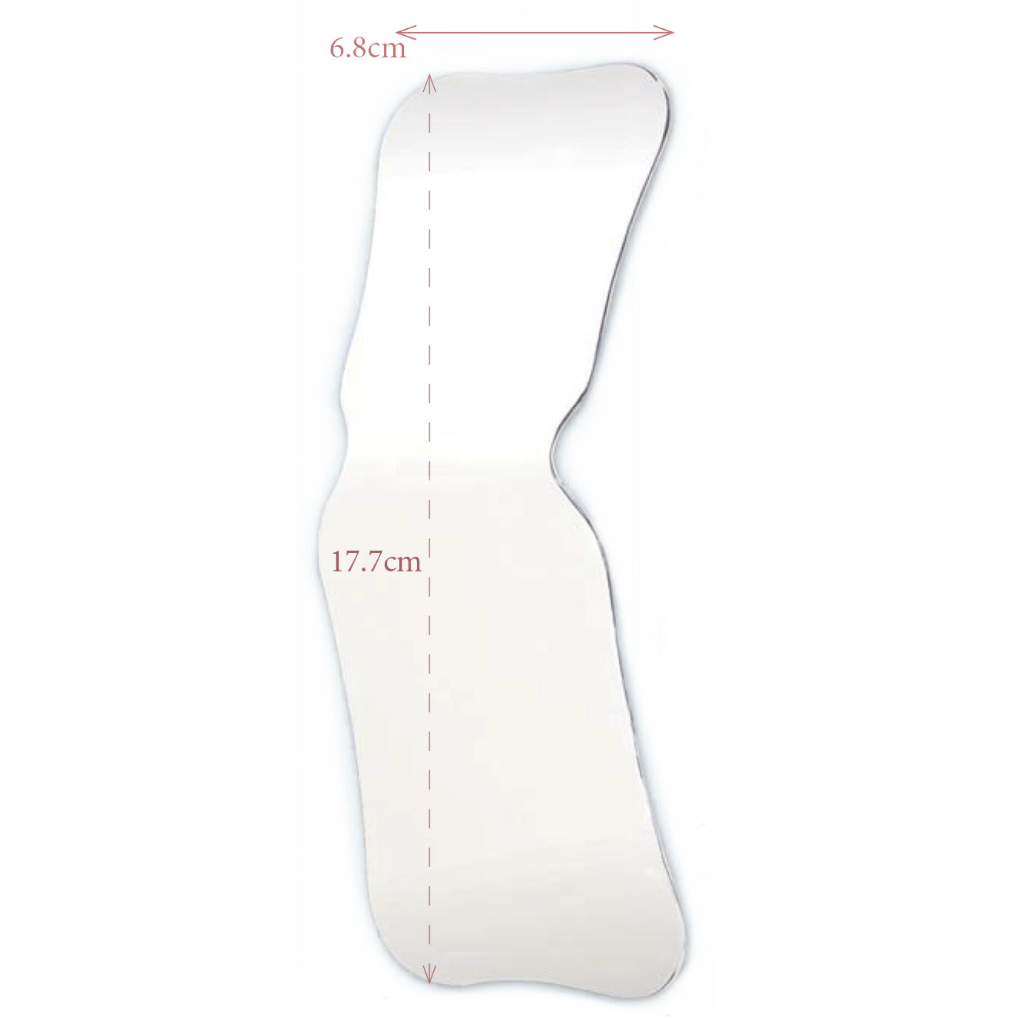 Angled Photograpy Mirrors, Single-Sided, Wide Adult/Child Occlusal  (2 2/3”x  7”x 2 4/5”), IPM-5NA