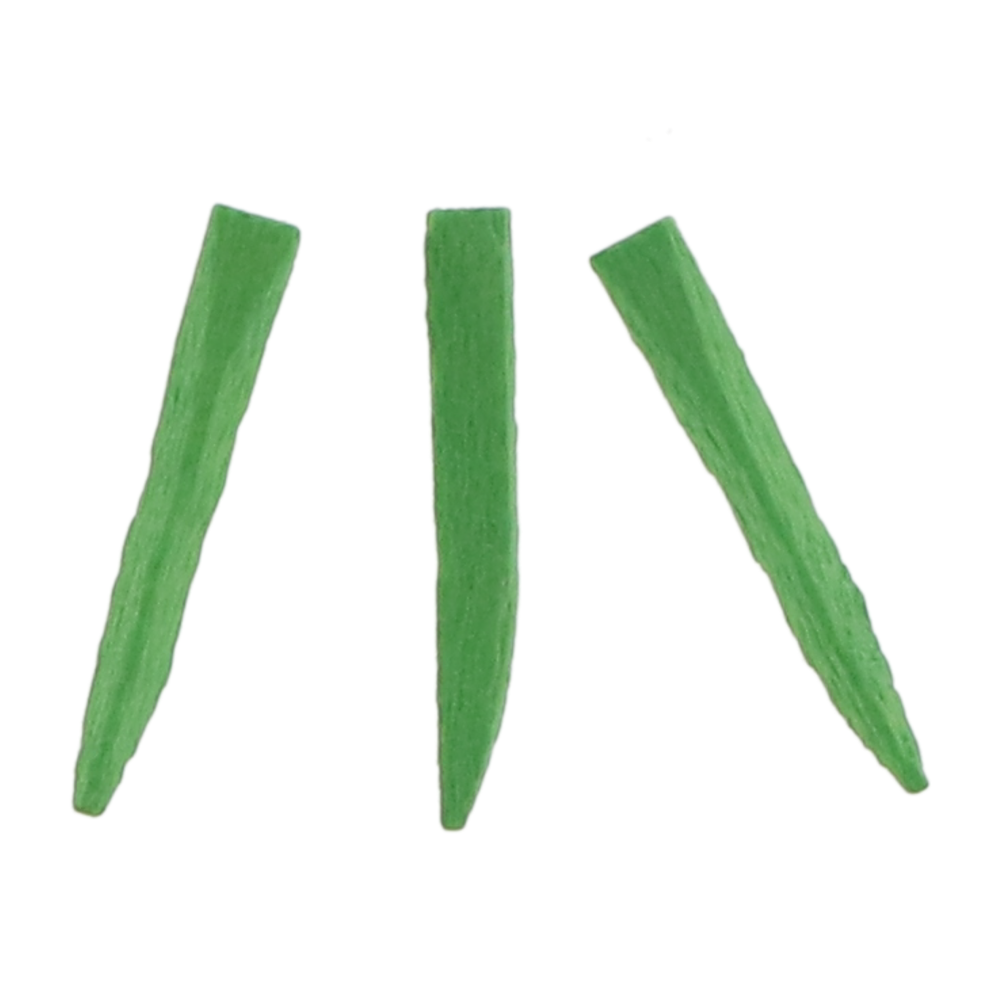 Contoured Wood Wedges Refill, 13 mm, Green, 400/ Pack, 95413