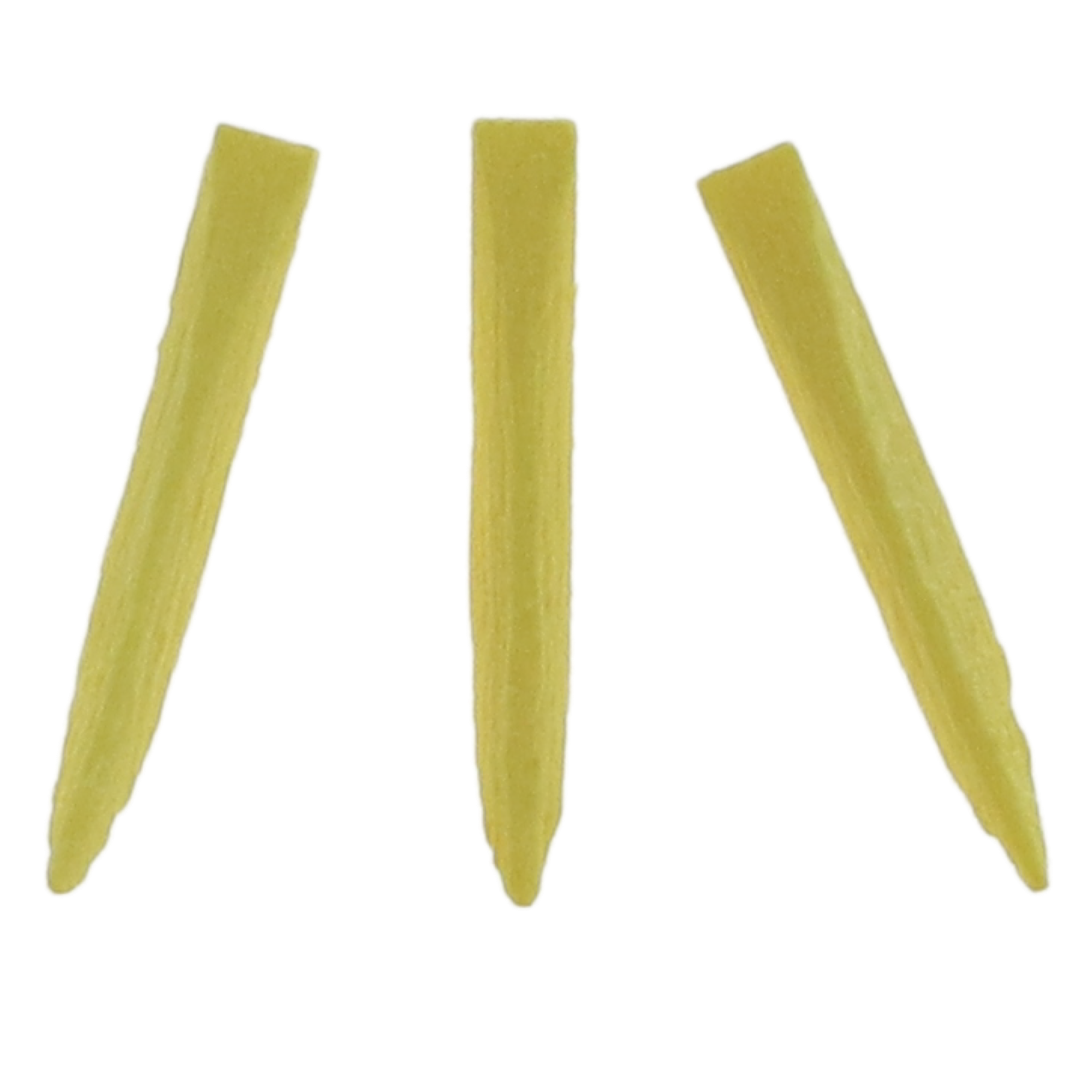 Contoured Wood Wedges Refill, 15 mm, Yellow, 400/Pack, 95415