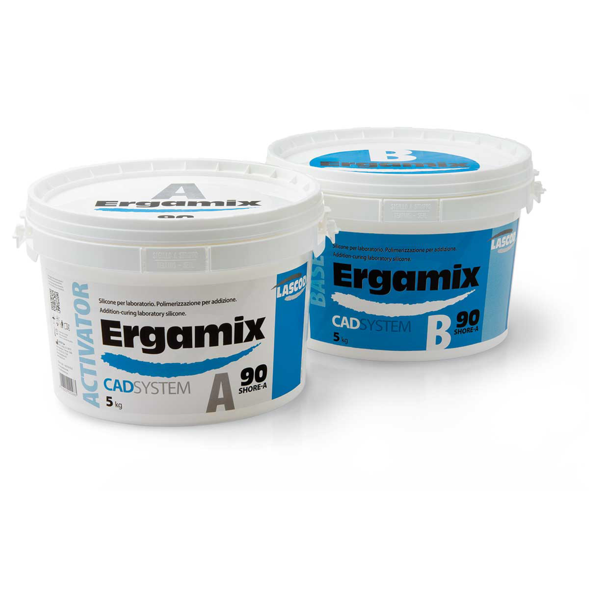 ERGAMIX 90SH laboratory A-silicone (5Kg base + 5Kg activator), EGX090