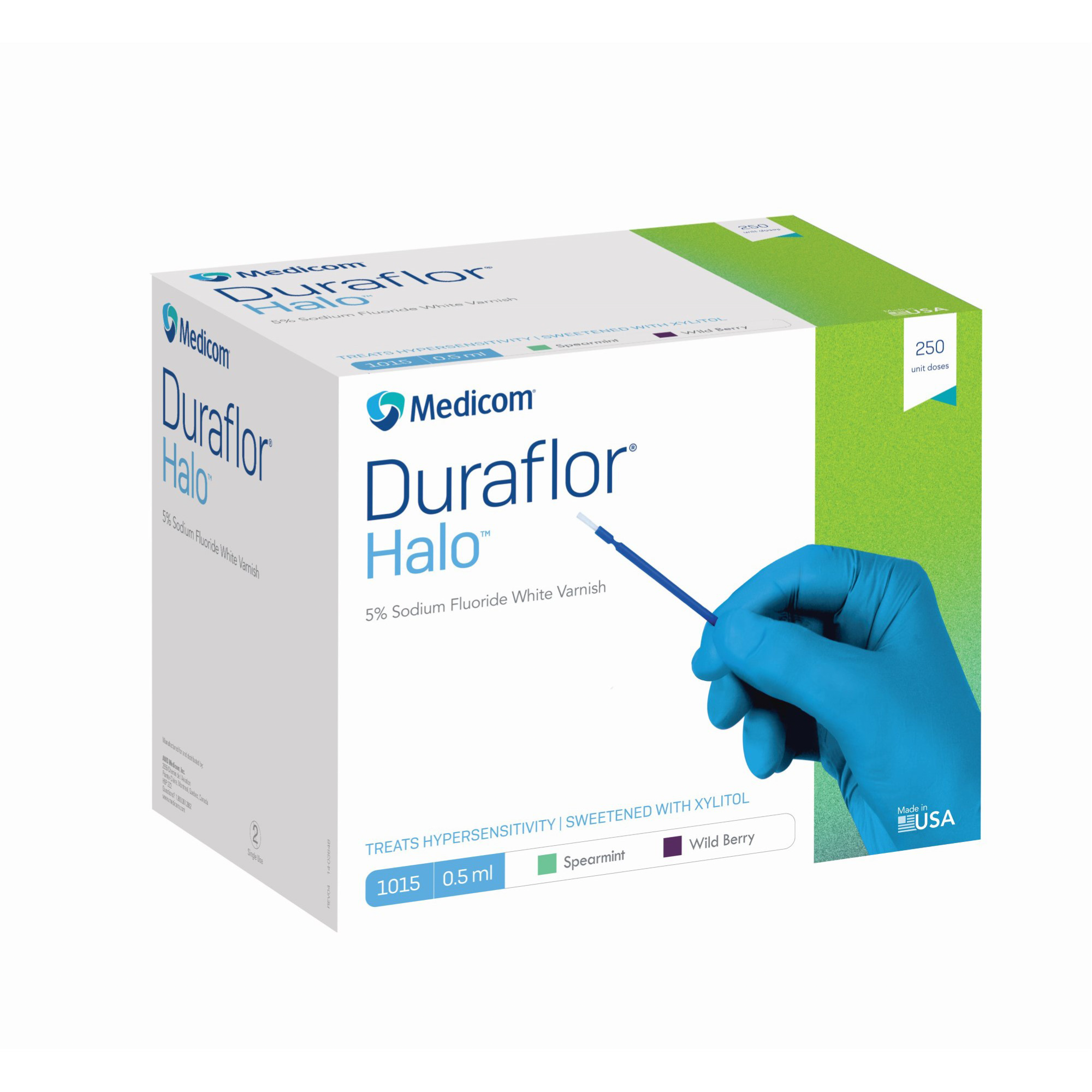 Duraflor Halo 5% Sodium Fluoride Varnish 0.5mL x 250 Wild Berry