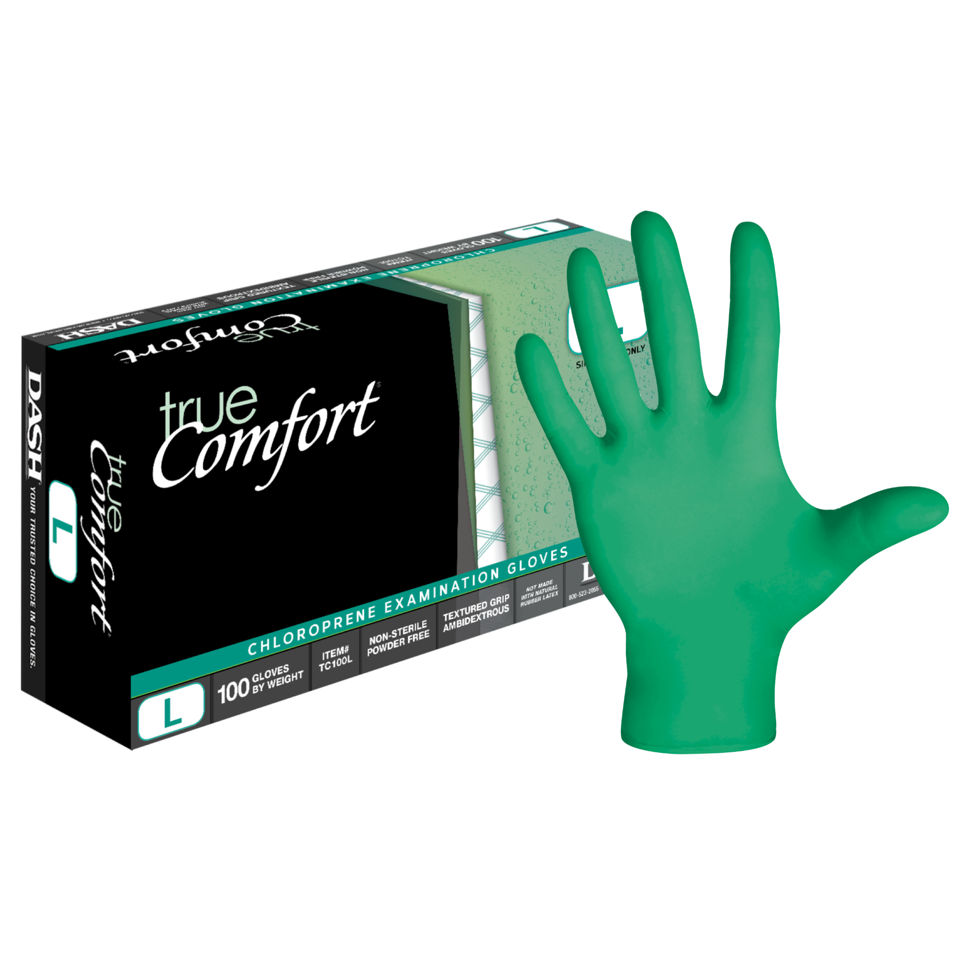 True Comfort Neoprene Exam Gloves Small 100/Bx