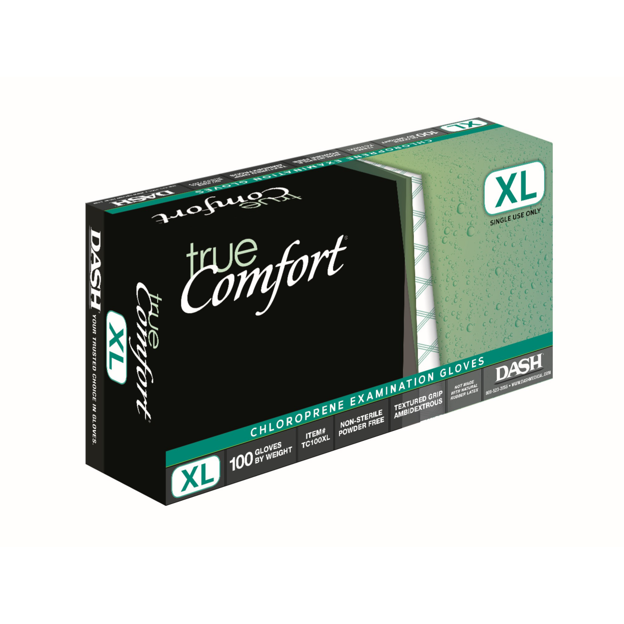 True Comfort Neoprene Exam Gloves X-Large 100/Bx