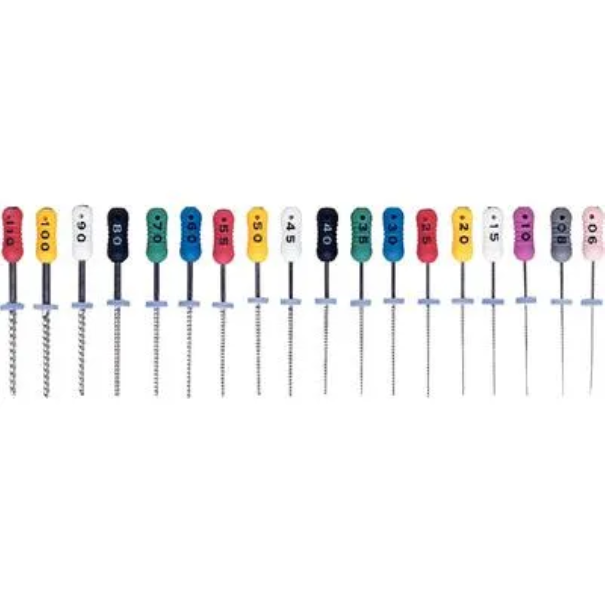 K-File, Stainless Steel, 25 mm, # 15, White/Blue, Assorted, 6/Pk, 9053233