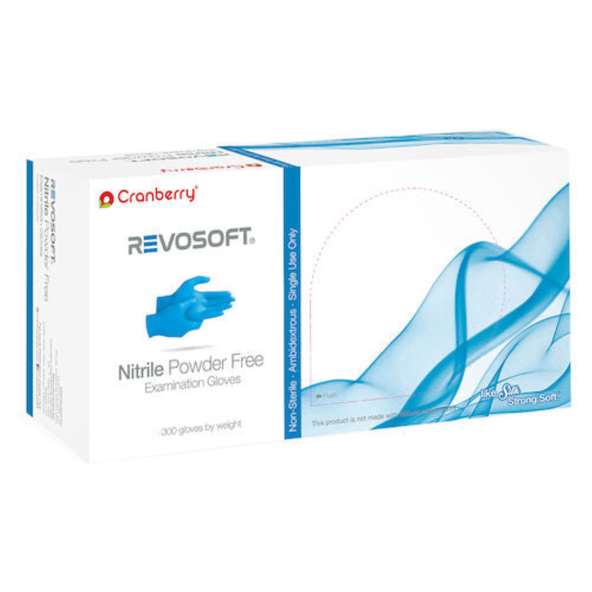 Cranberry RevoSoft Nitrile Gloves 300/Pk Large, CR3278