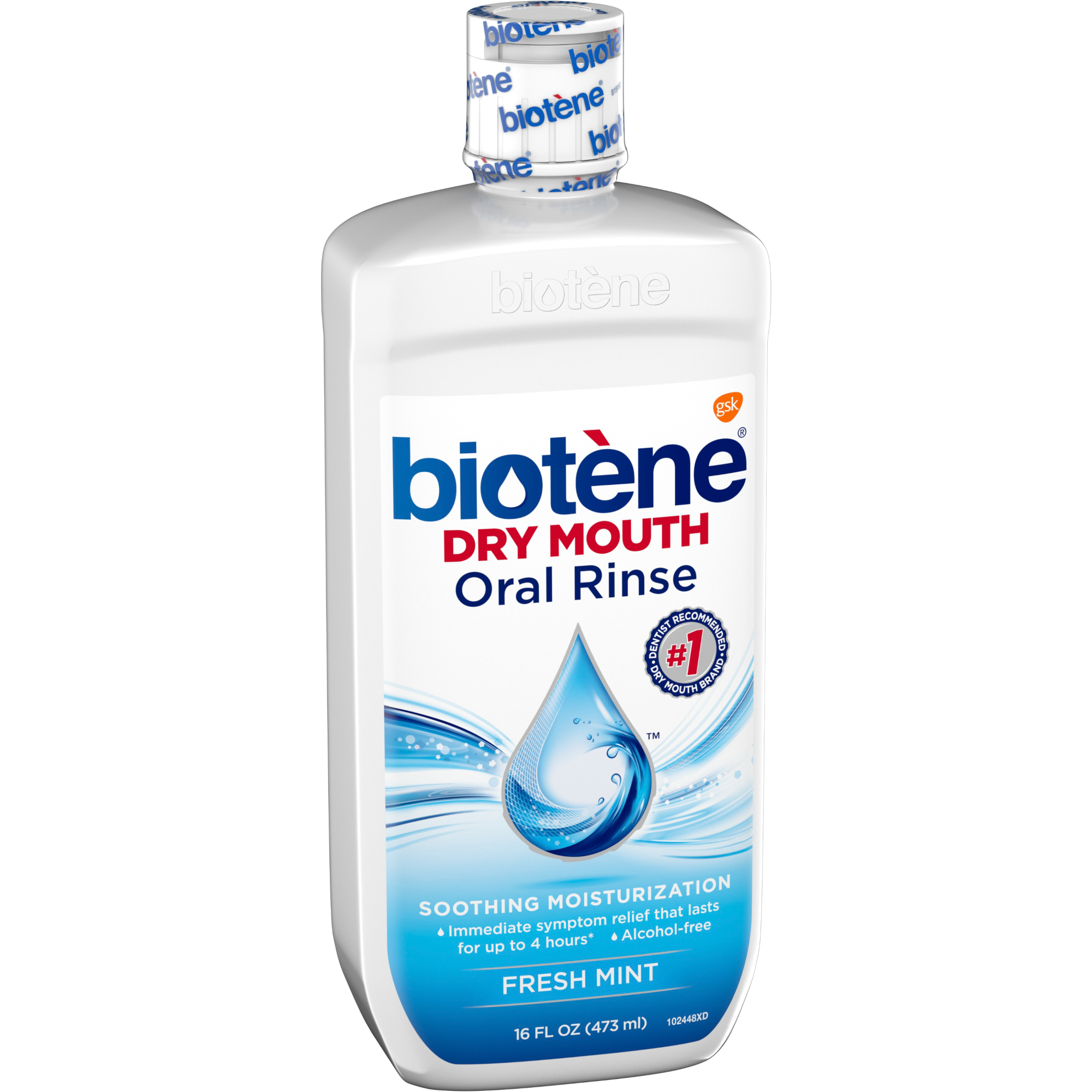 GlaxoSmithKline - Biotene Dry Mouth MouthWash 16oz 8/Cs