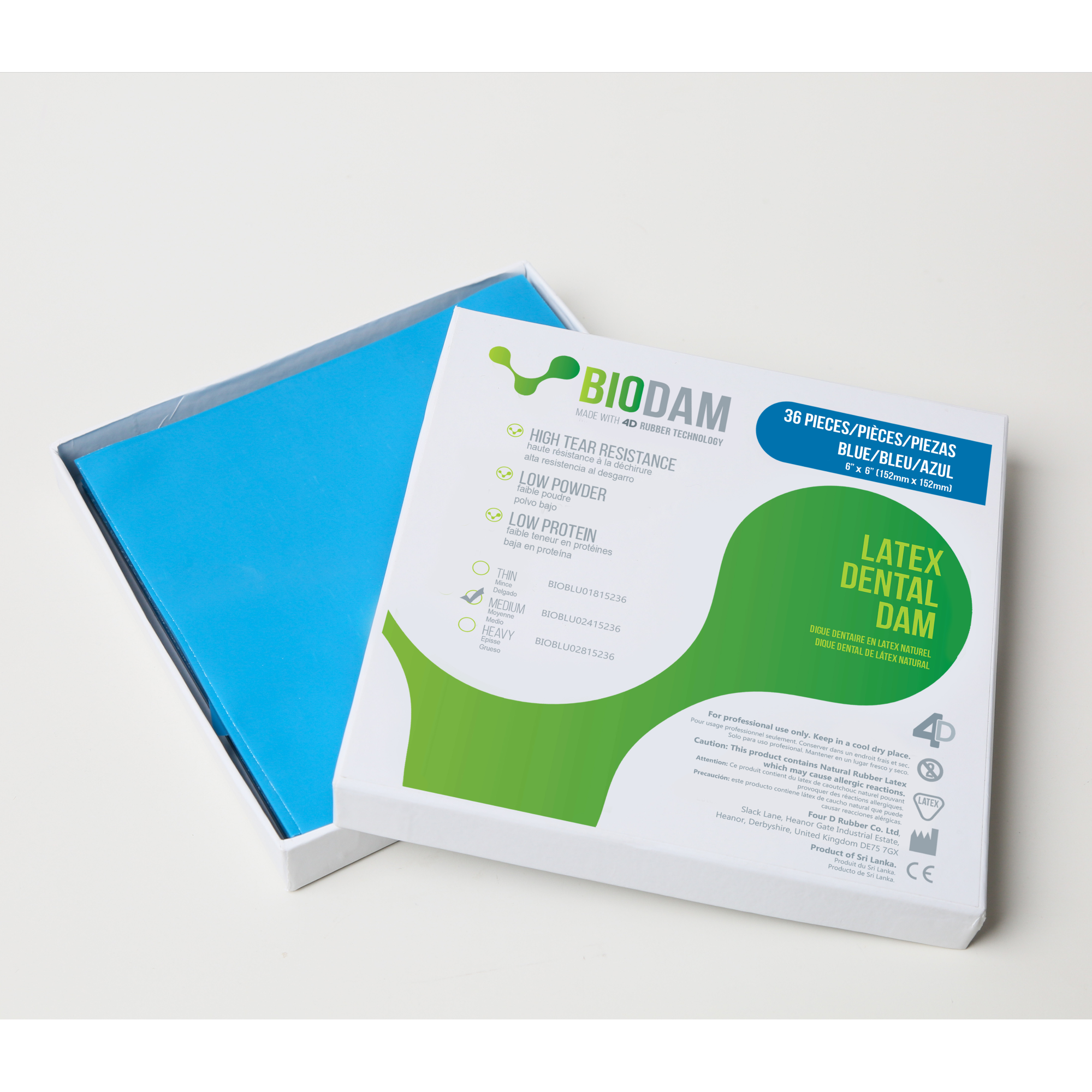 Biodam Latex Dental Dam 6