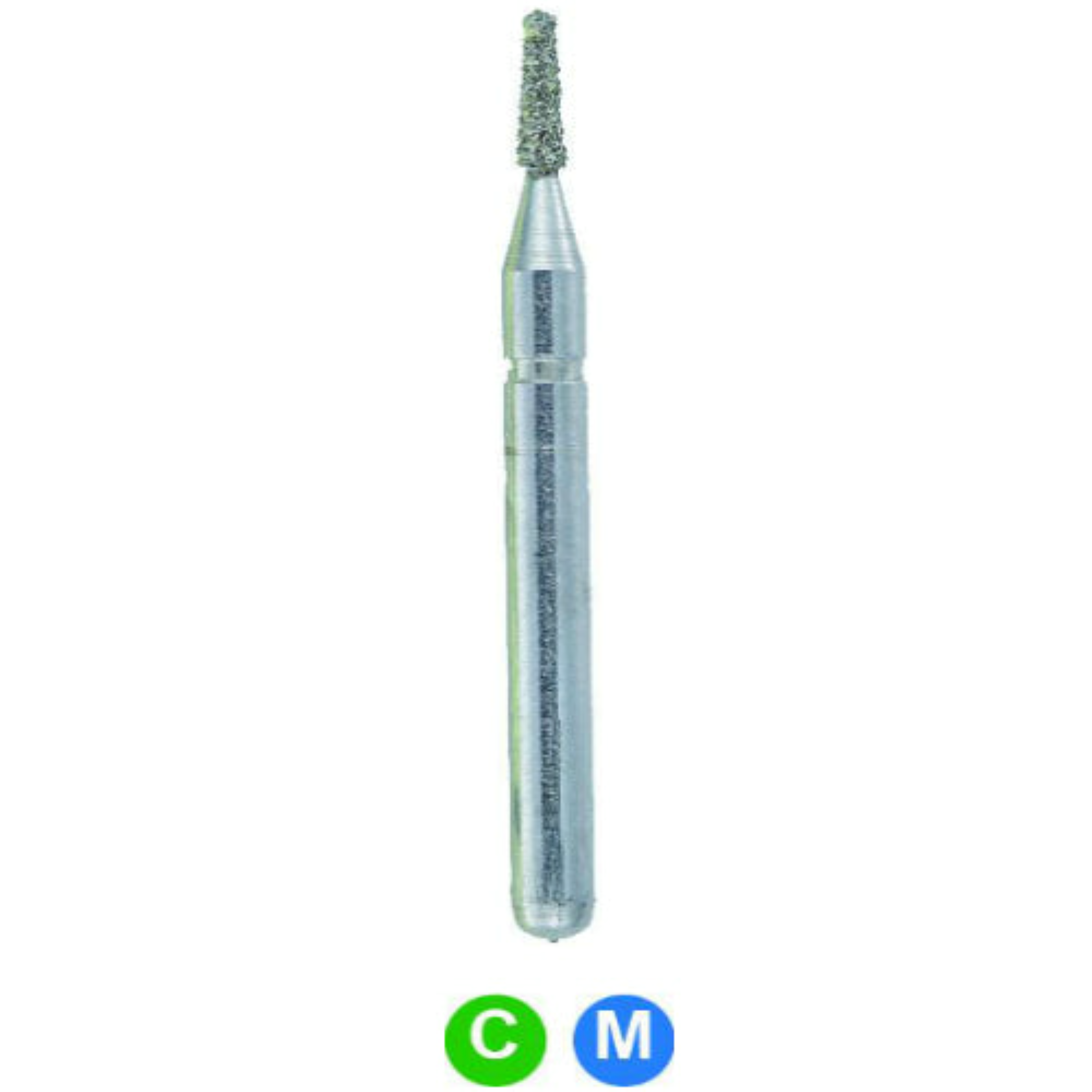 Diamond Burs, FG, Flat End Taper, Coarse, Green, 0.9 mm, 845-009C, 5/Pk, D169C