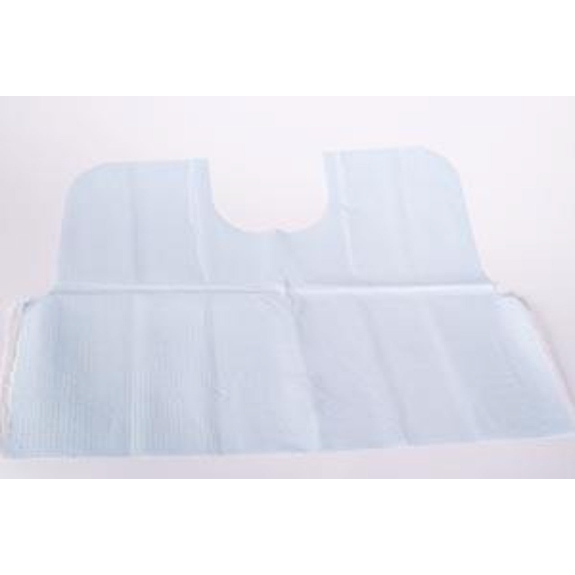 Tidi - Contour Neck Bib 18x22 3-Ply White 400/Cs