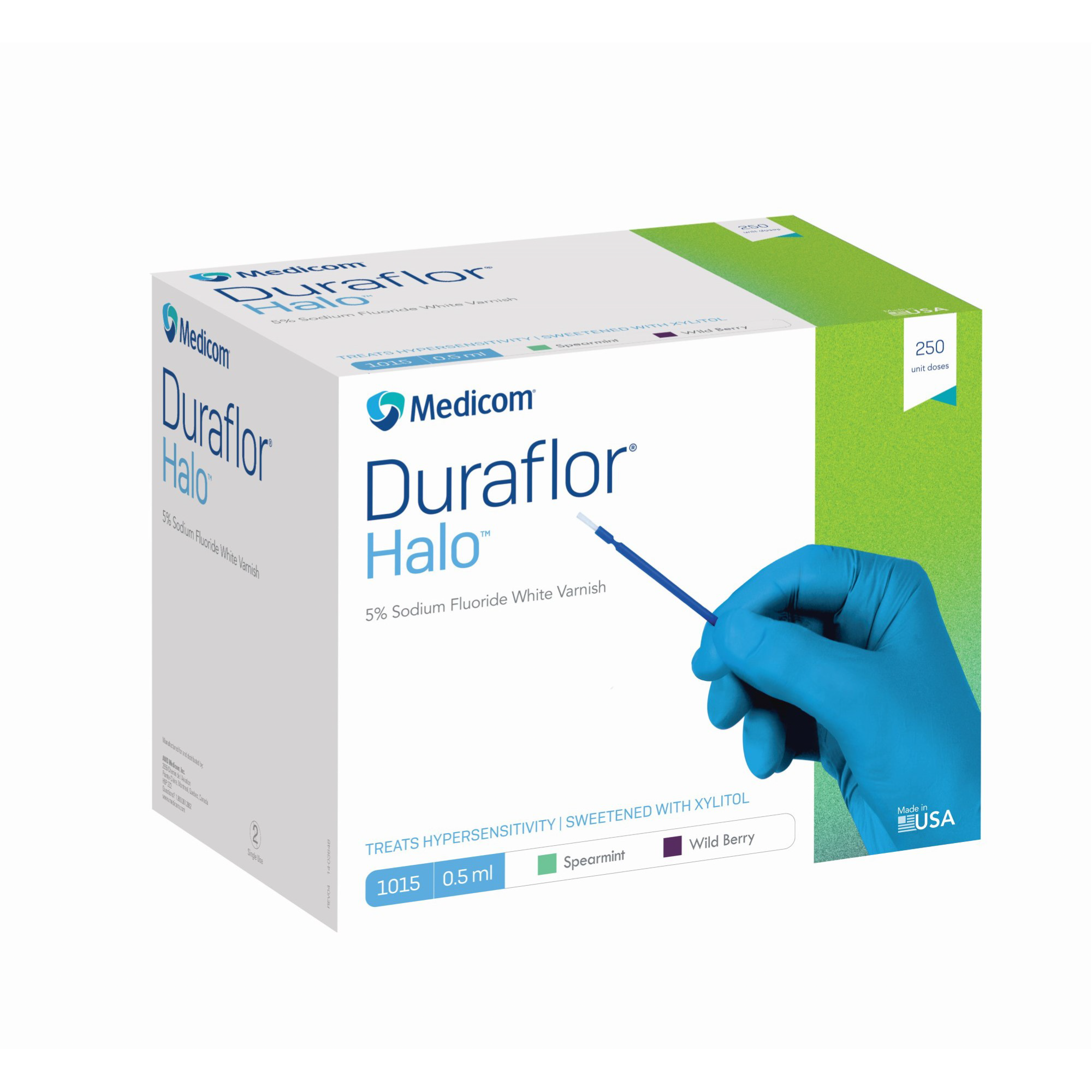 Duraflor Halo 5% Sodium Fluoride Varnish 0.5mL x 250 Spearmint