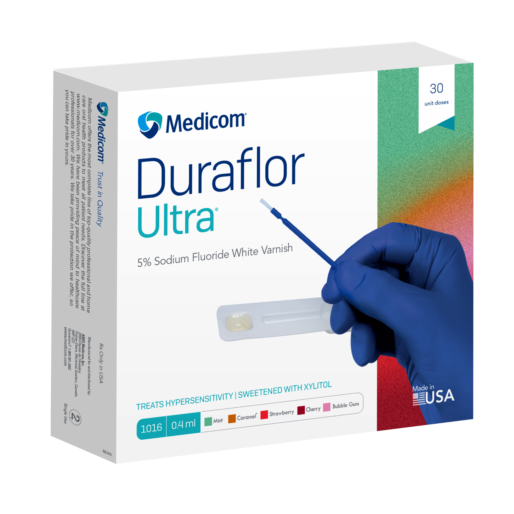 Duraflor Ultra 5% Sodium Fluoride Varnish 0.4mL x 30 Strawberry