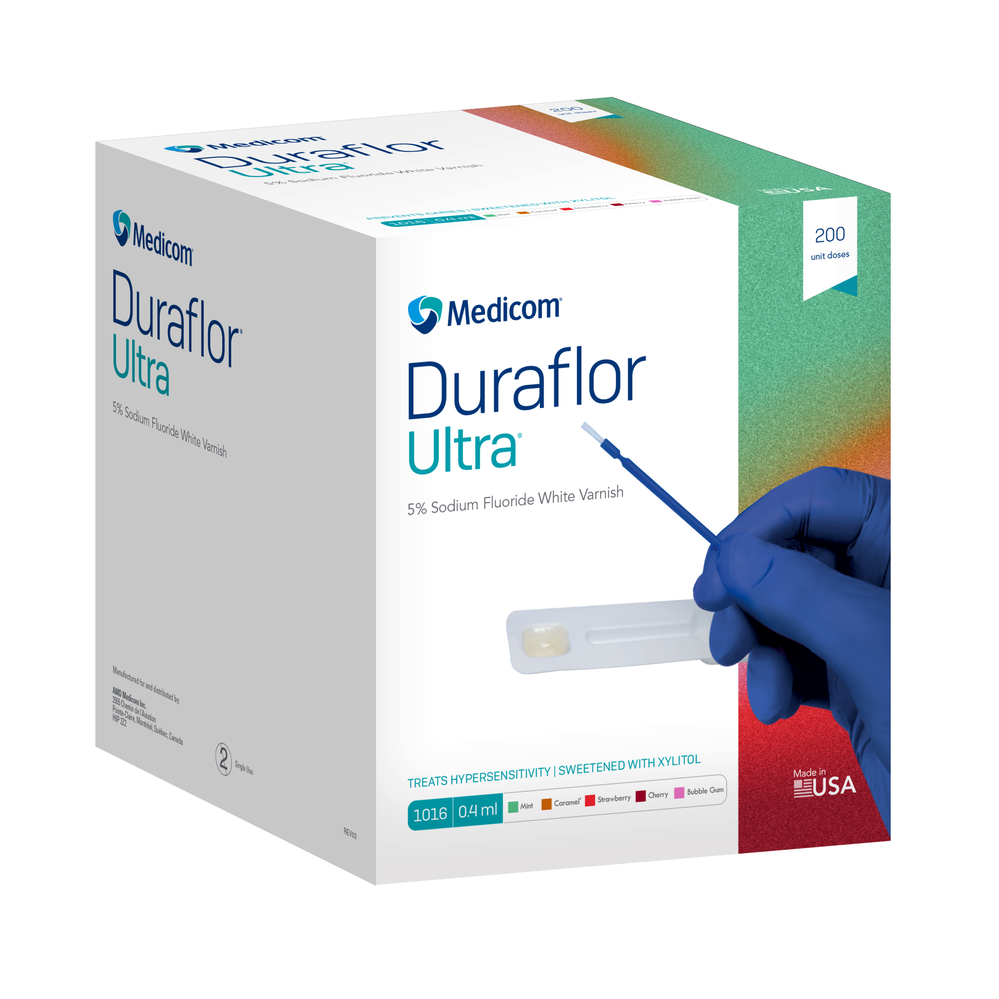 Duraflor Ultra 5% Sodium Fluoride Varnish 0.4mL x 200 Mint