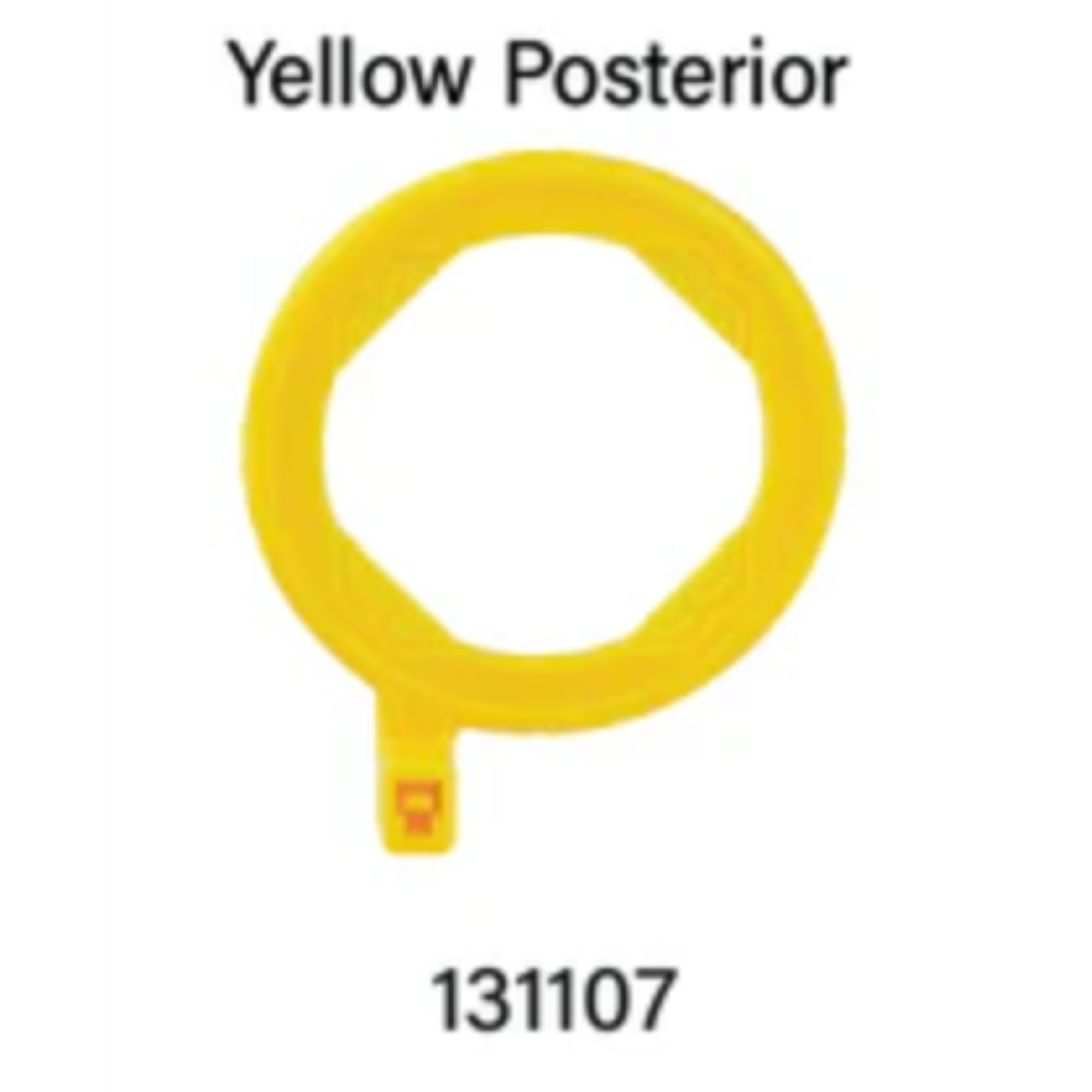 EzAim X-Ray Positioning Ring Posterior Yellow, 131107