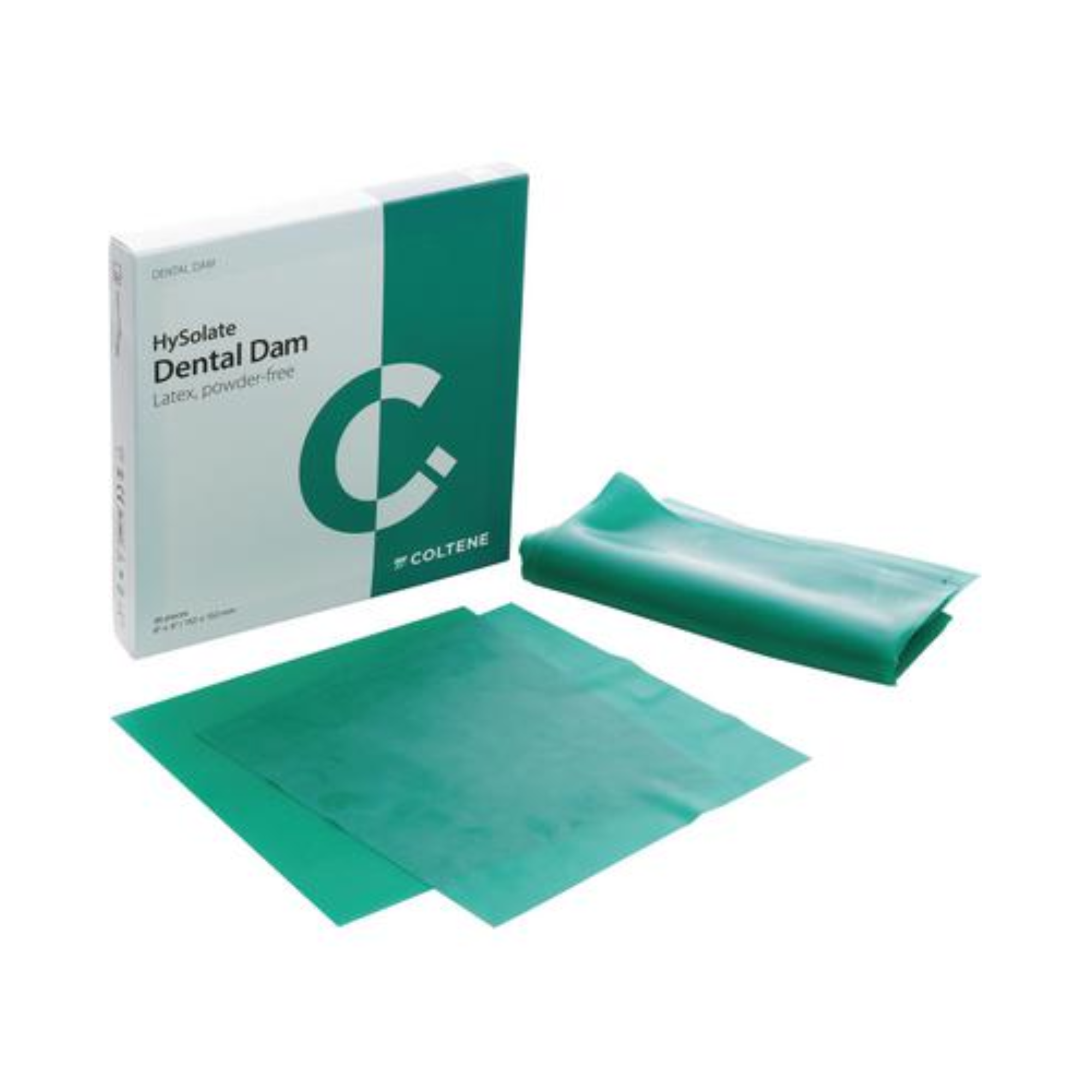 HySolate Latex Dental Dam 5x5 Green Heavy 52/Pk
