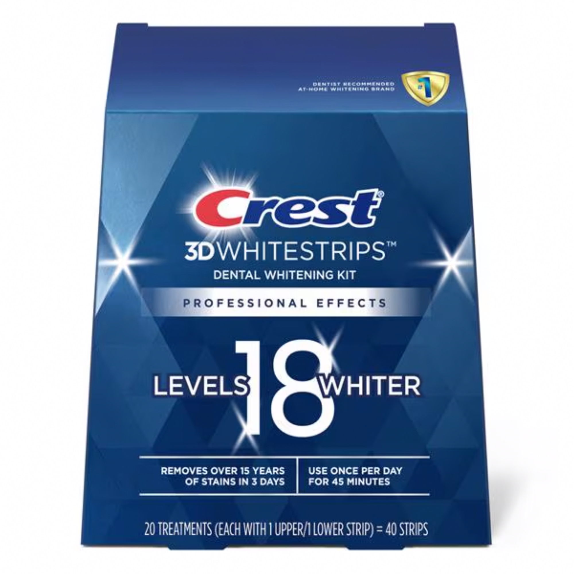 Crest 3D Whitestrips Professional Effects 20/Treatments x 8/Cs
