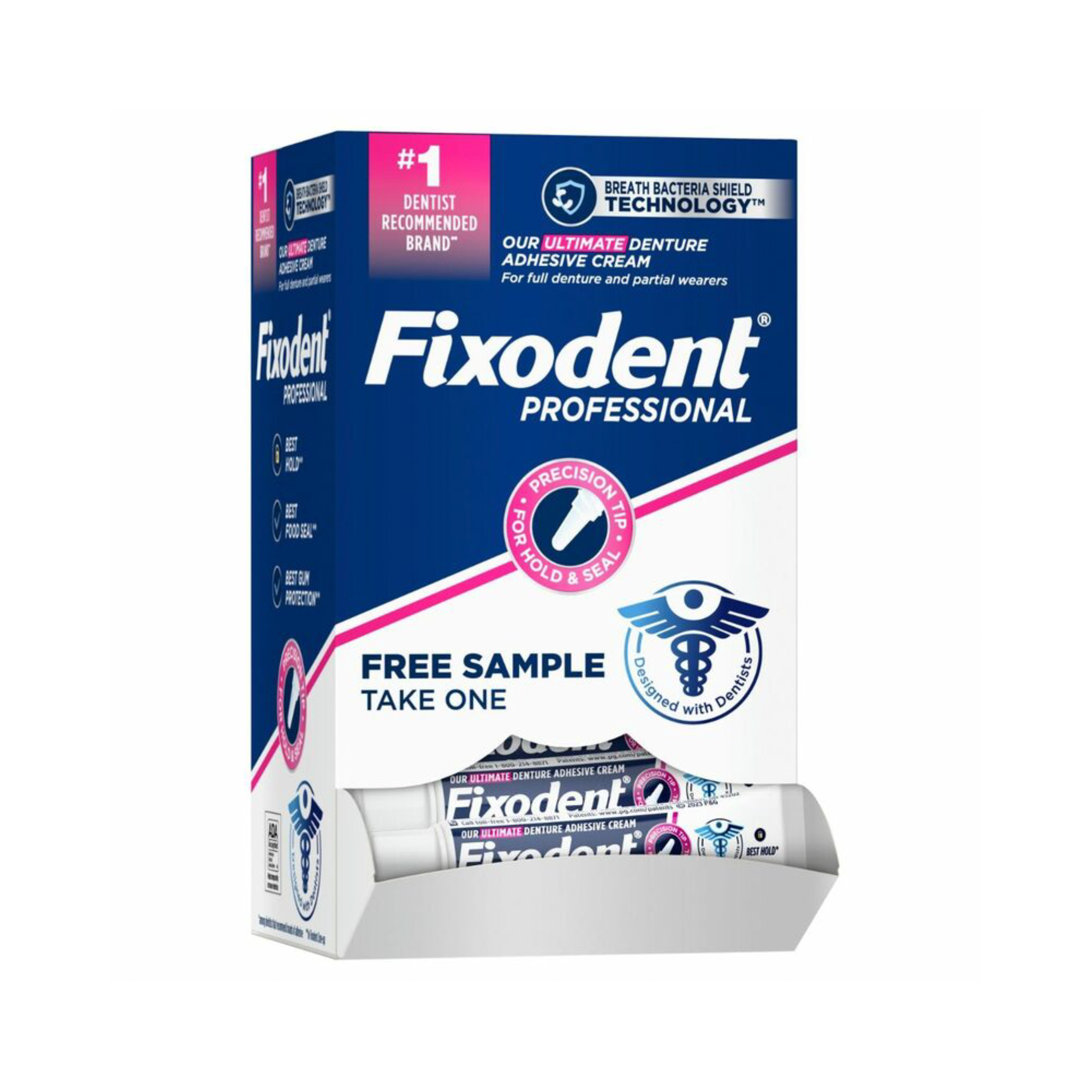 Fixodent Prof Ultimate Denture Adhesive Cream 0.35oz Tube 50/Case