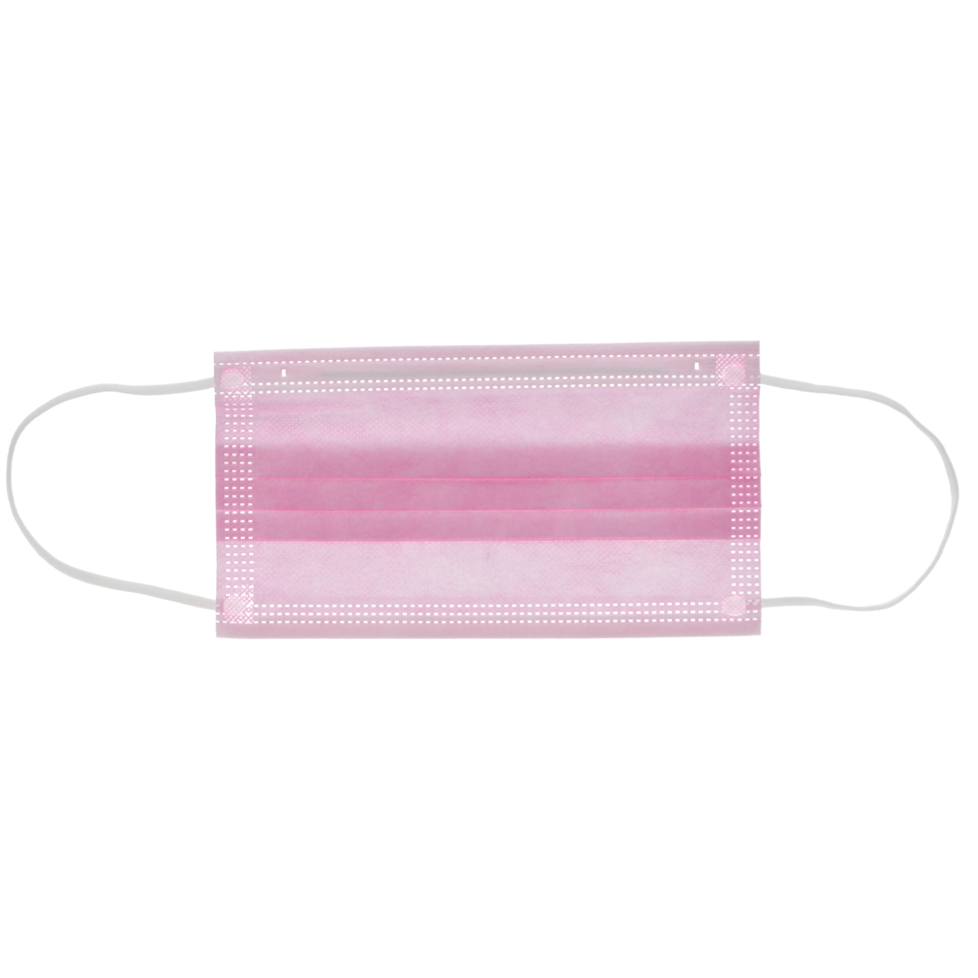 Earloop 3-PLY Masks 50/Bx ASTM Level 2 Pink, 109121