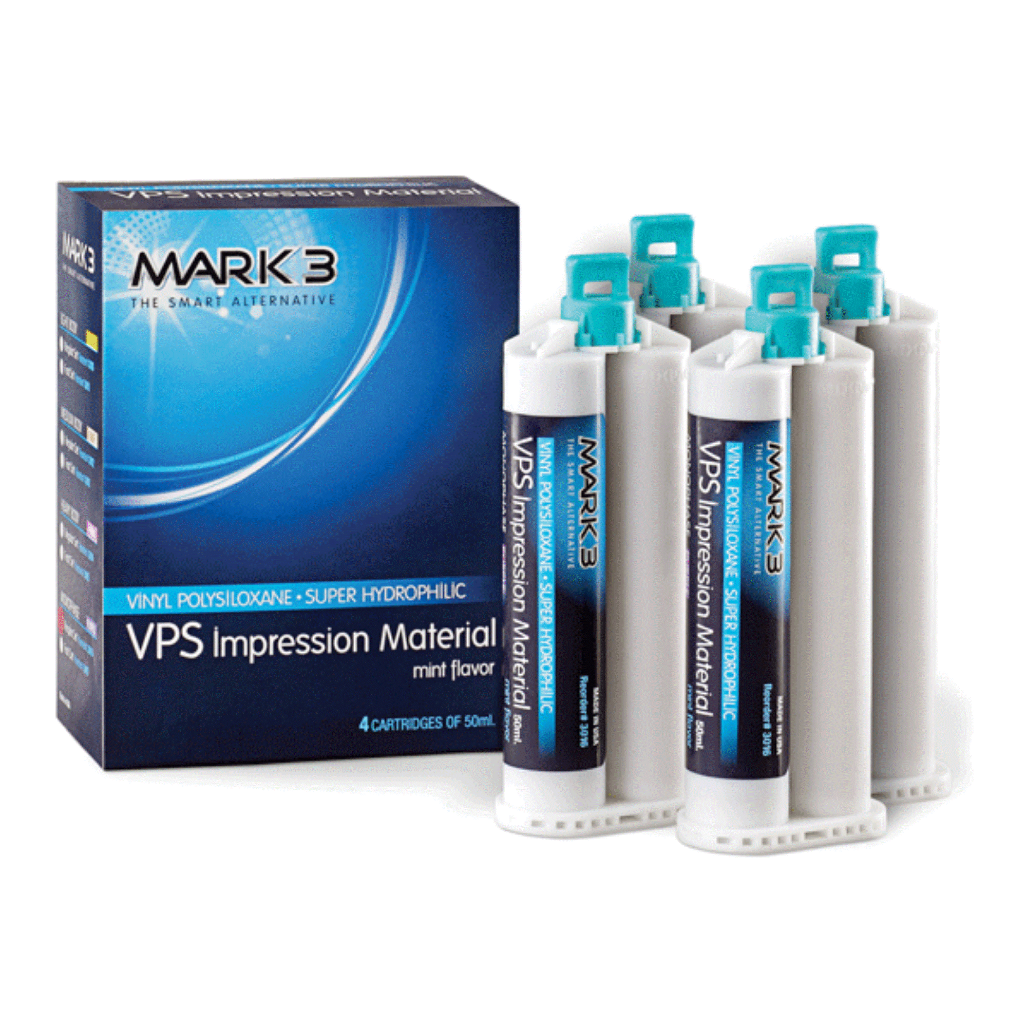 VPS Impression Material, Heavy, Regular Set, 50ML, 4/bx, 3014
