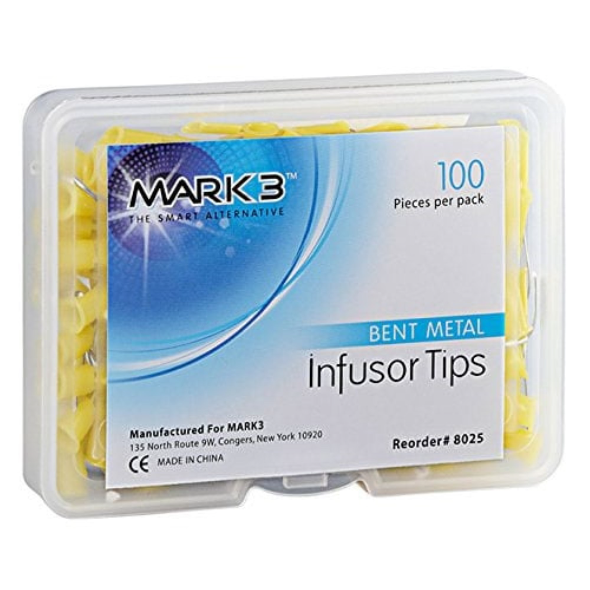 Infusor Tips Metal Bent, 100/pk, 8025