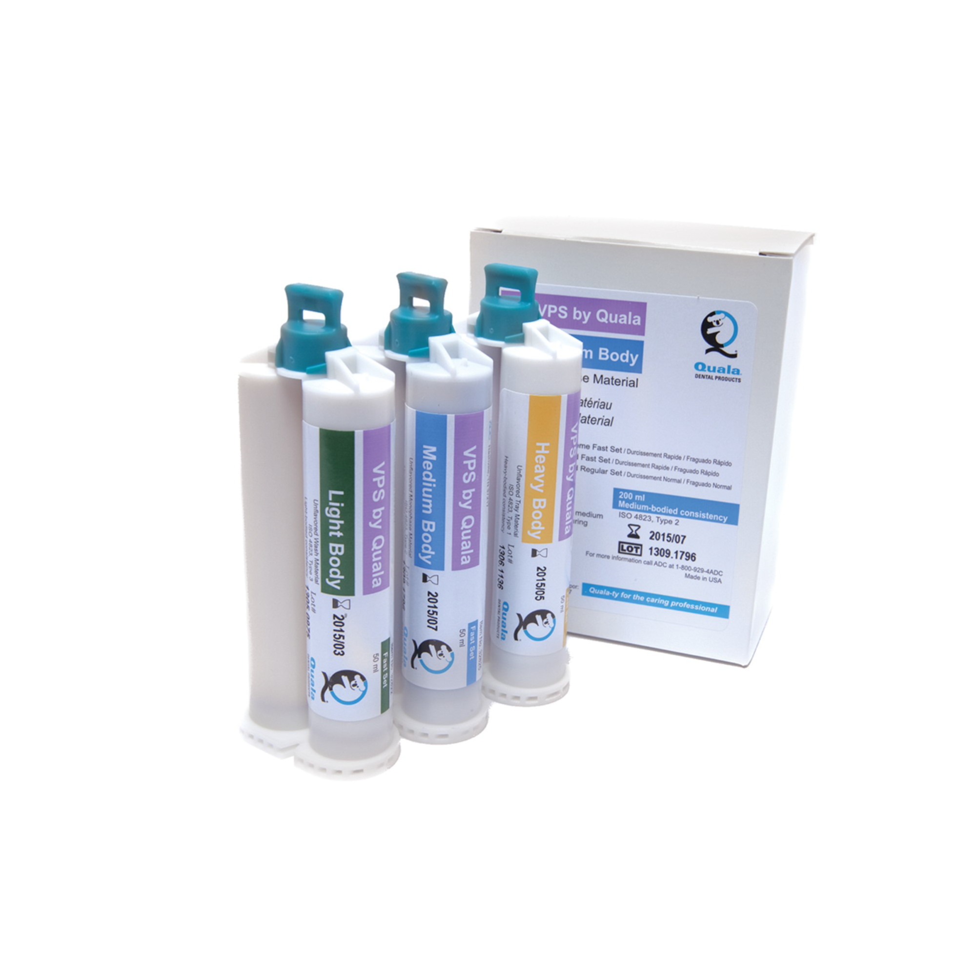 Quala - Heavy Body Vanilla Cr?me Fast Set, 4 50ml Cartridges/kit