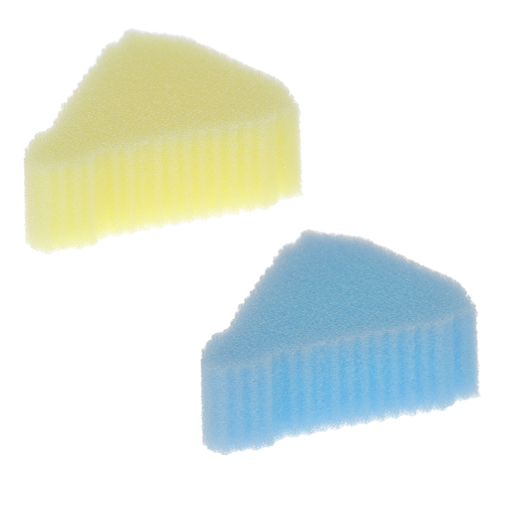 Endo Foam Inserts, Triangle, Blue/Yellow, 48/Pk, 108181