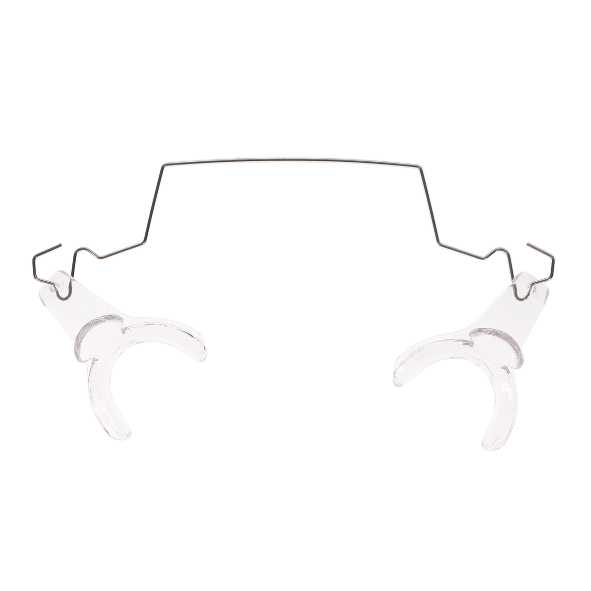 Wire Type Cheek Retractors, Autoclavable to 250F, Clear, 1/Pk, EX-9009