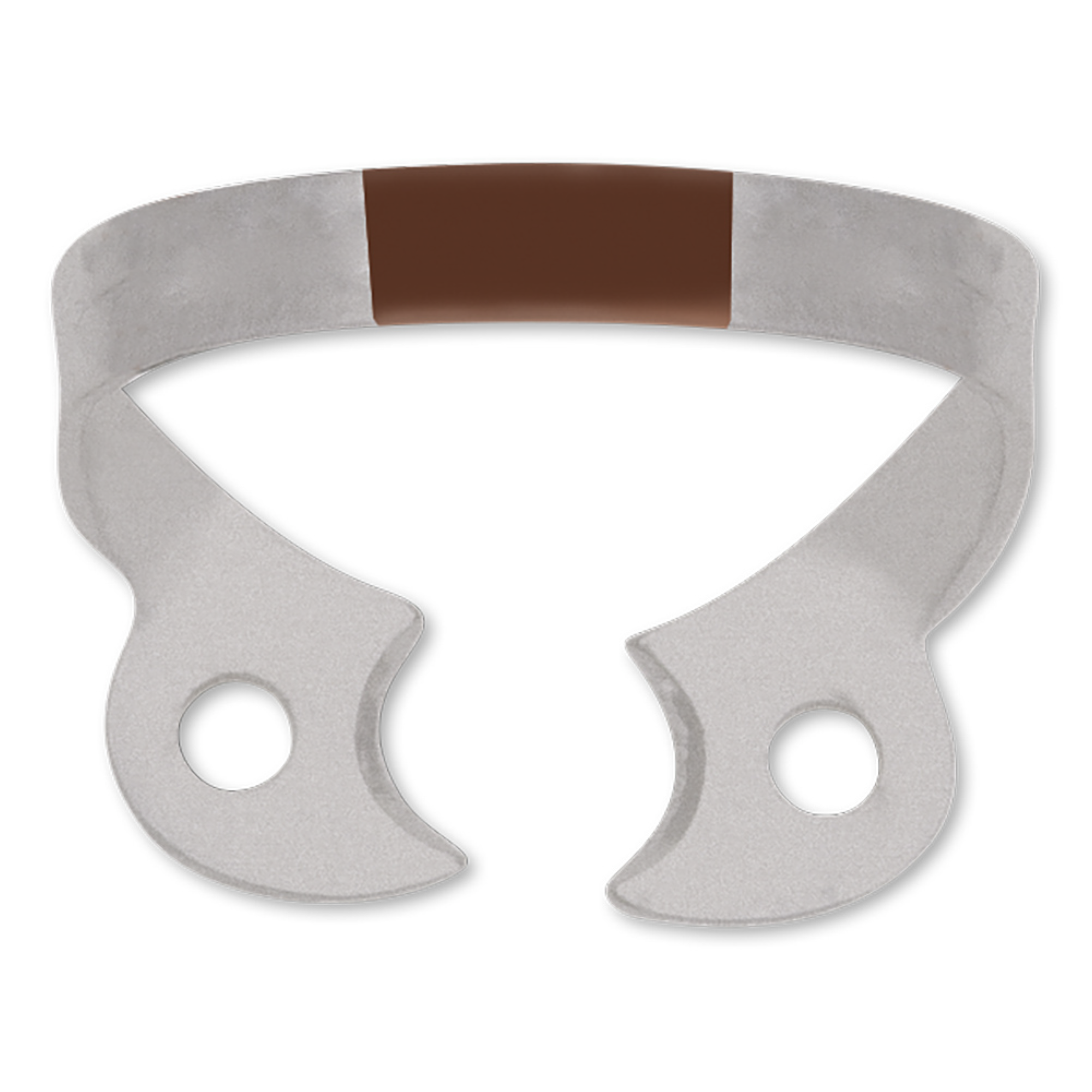 Hygenic Fiesta, Rubber Dam Clamp Wingless, # W2, Premolar, Brown, 1/Pk, H02794