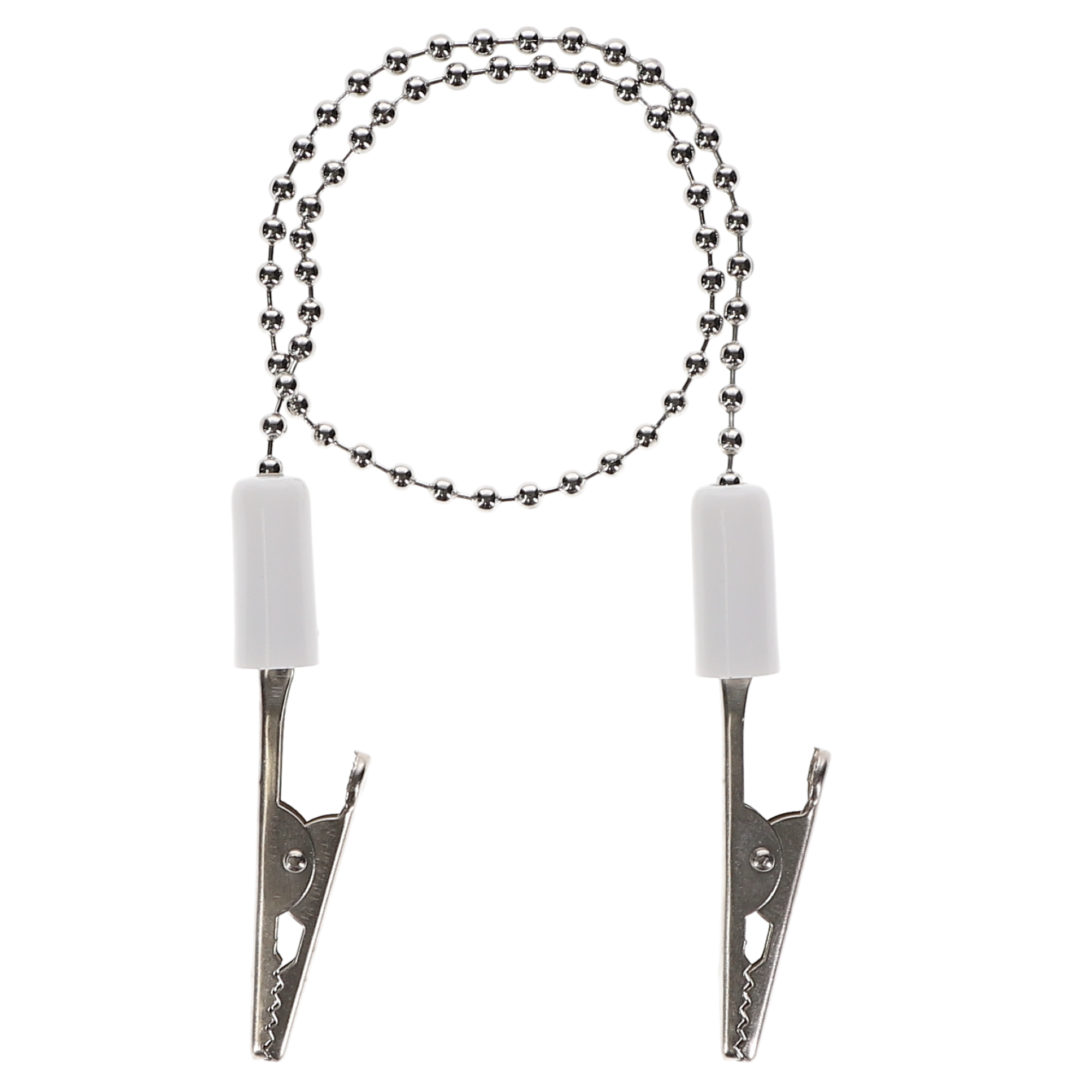 Daisy Chain Bib Clips, White, 3/Pk