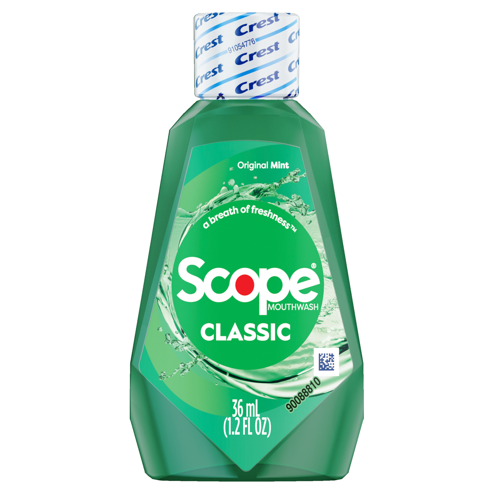 P&G - Scope Mouthwash, 36 mL Bottle, Orig. Mint, 48/cs (Old #s 80327729)