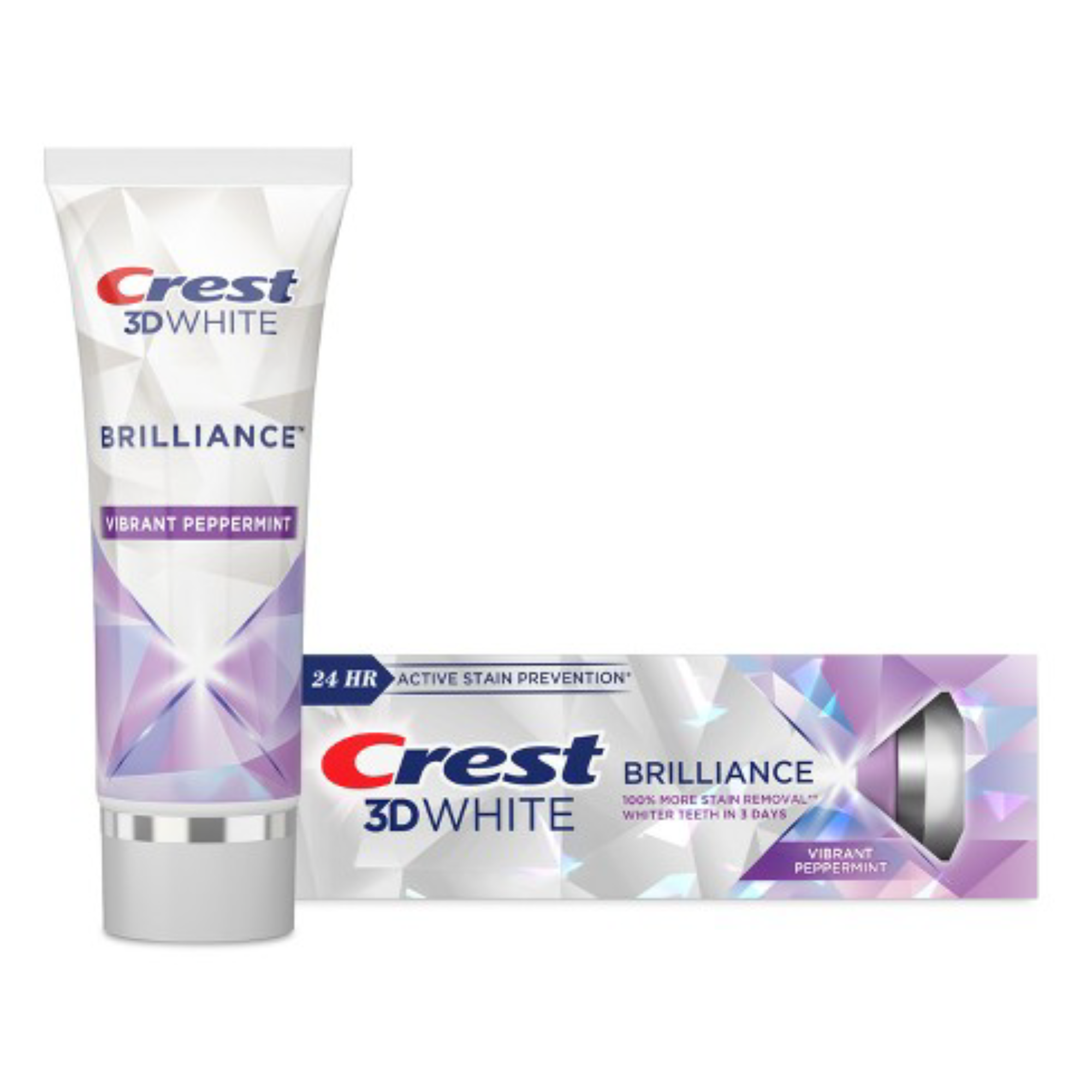 P&G - Crest 3D White Brilliance Toothpaste, Vibrant Peppermint, 4.6 oz Tube, 24/cs (Old #s 80701355, 80366214, 80345041)