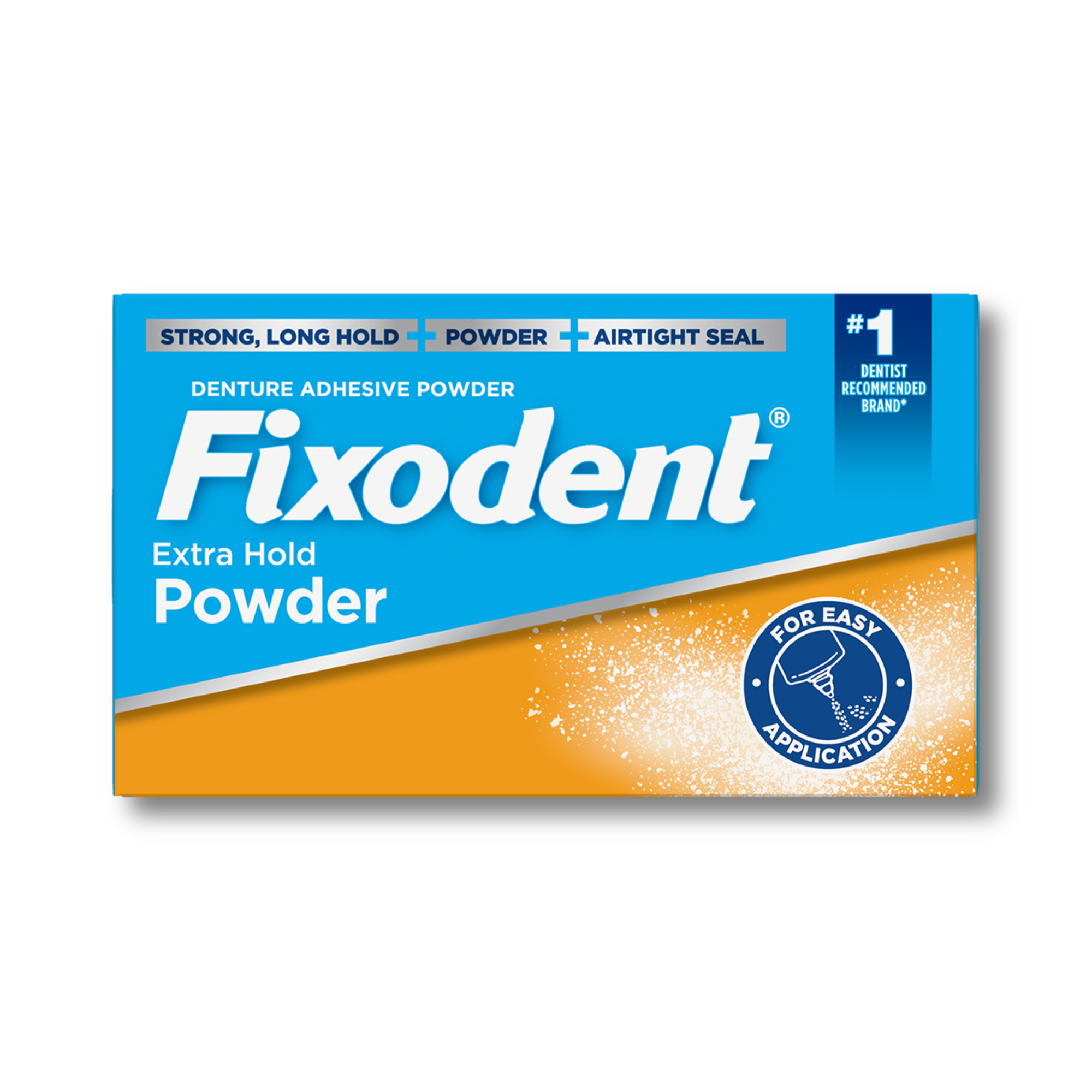 P&G - Fixodent, Extra Hold Denture Adhesive Powder, 2.7oz, 24/cs