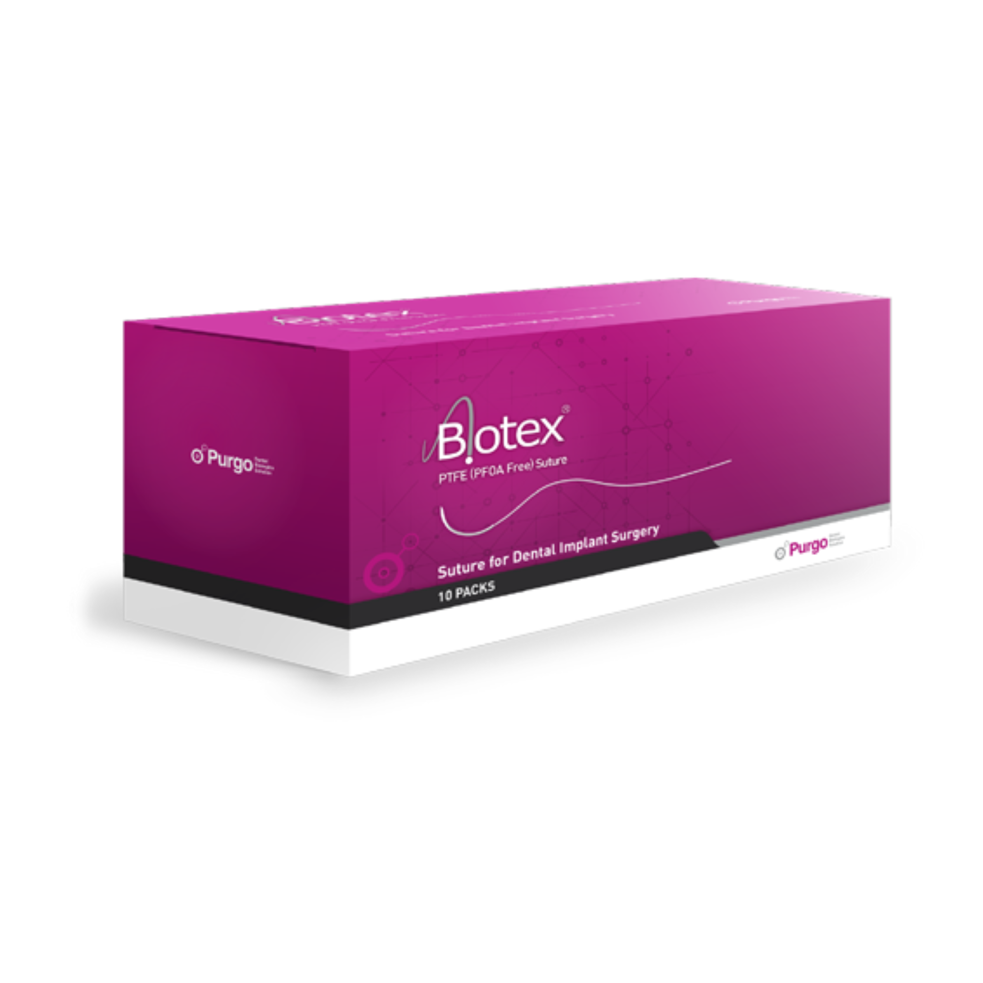 Citagenix - Sutures PTFE - Biotex Suture USP 4-0, 16mm, 3/8 reversed needle, 45 cm