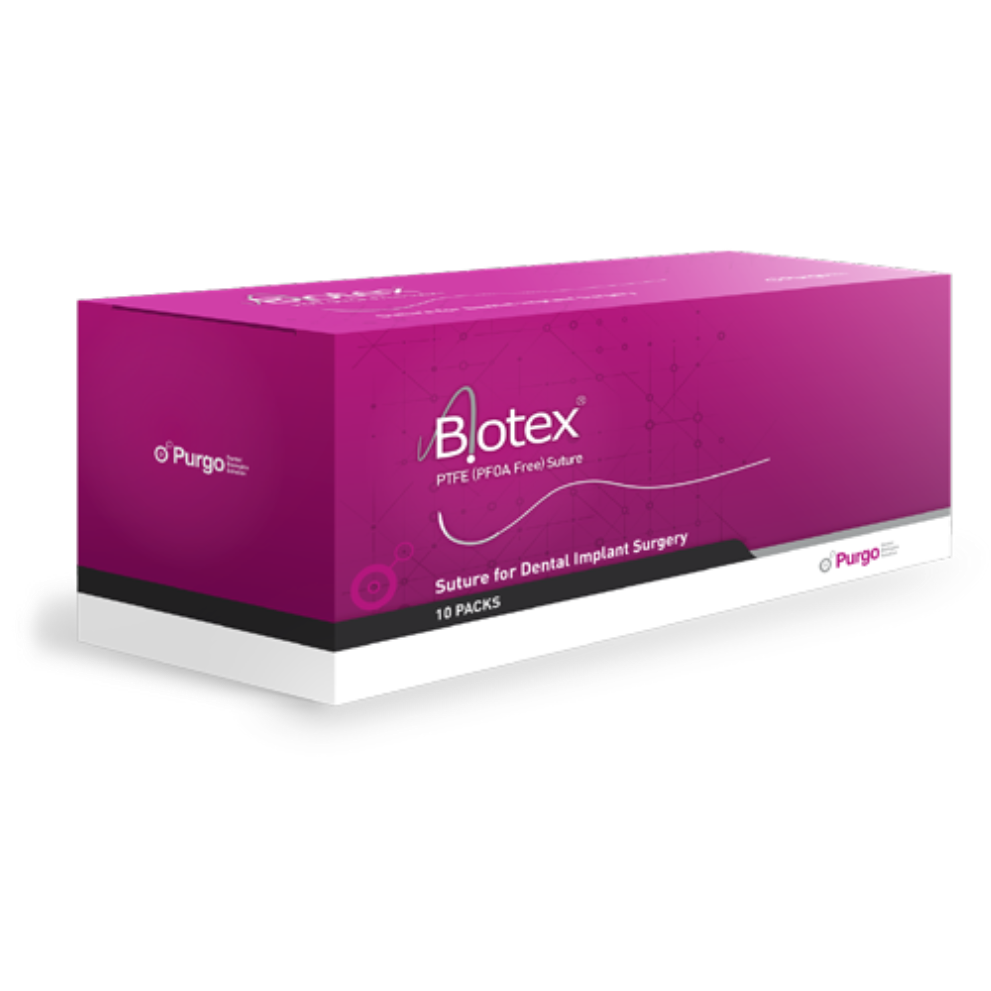 Citagenix - Sutures PTFE - Biotex Suture USP 5-0, 13mm, 3/8 reversed needle, 45 cm