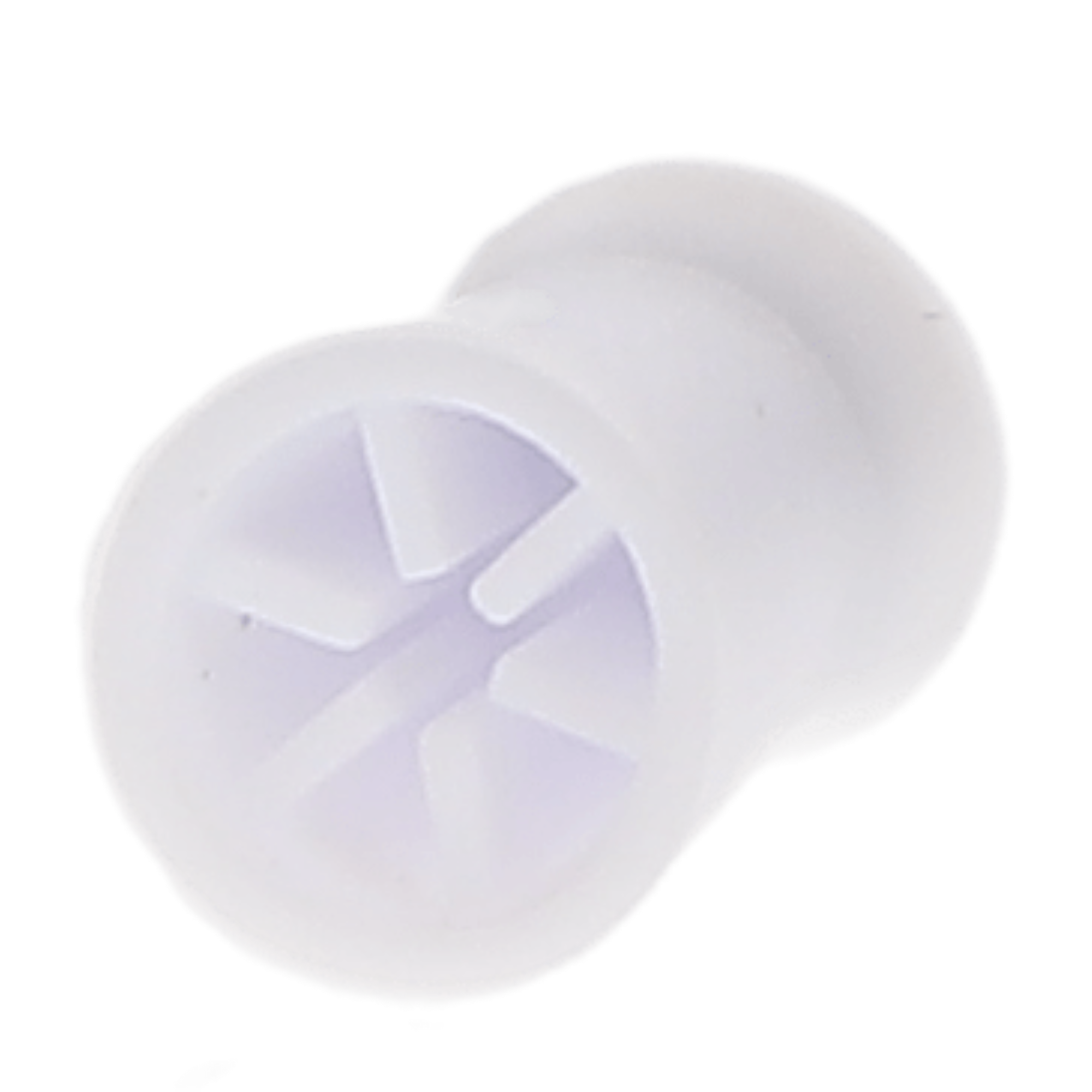 Disposable Prophy Cups, Silicone Soft, White, Screw Type, Webbed, 144/Pk, 102001