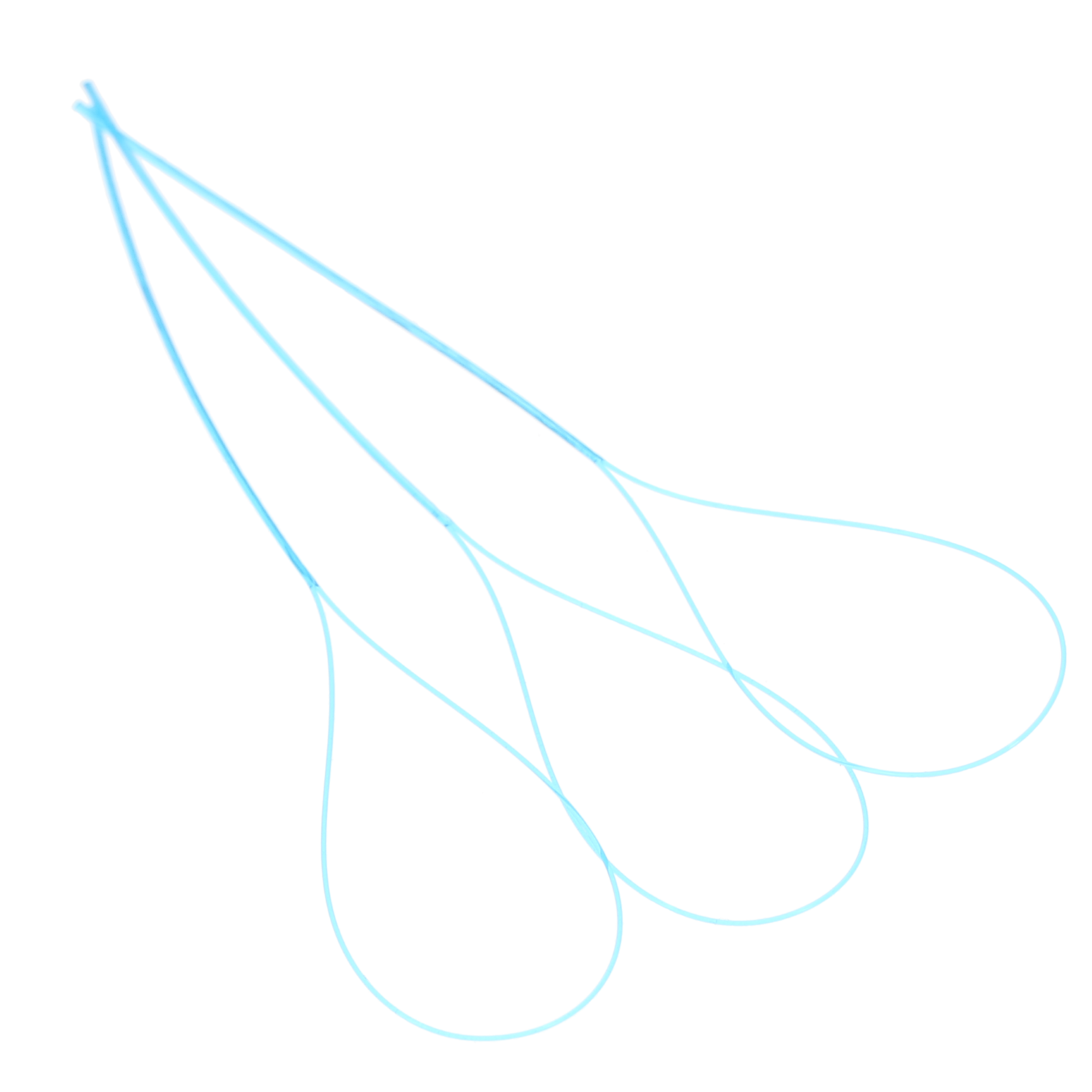 GUM Eez-Thru 840PUAA Type, Floss Threaders, (100 x 5/Pk), 500/Pk, 102095