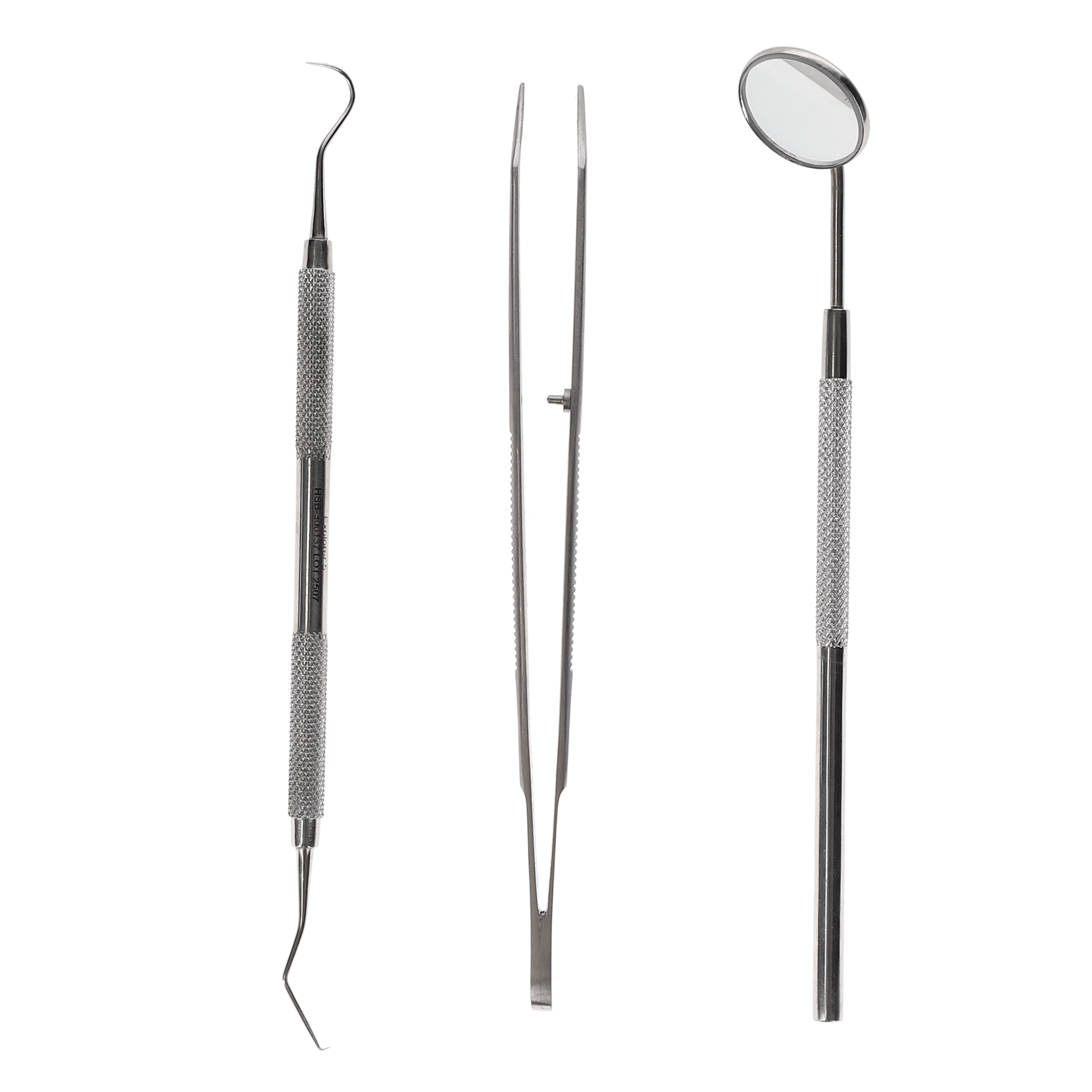 3-Piece Examination Set, (Mirror, Explorer, Cotton Plier), Kit, 300373