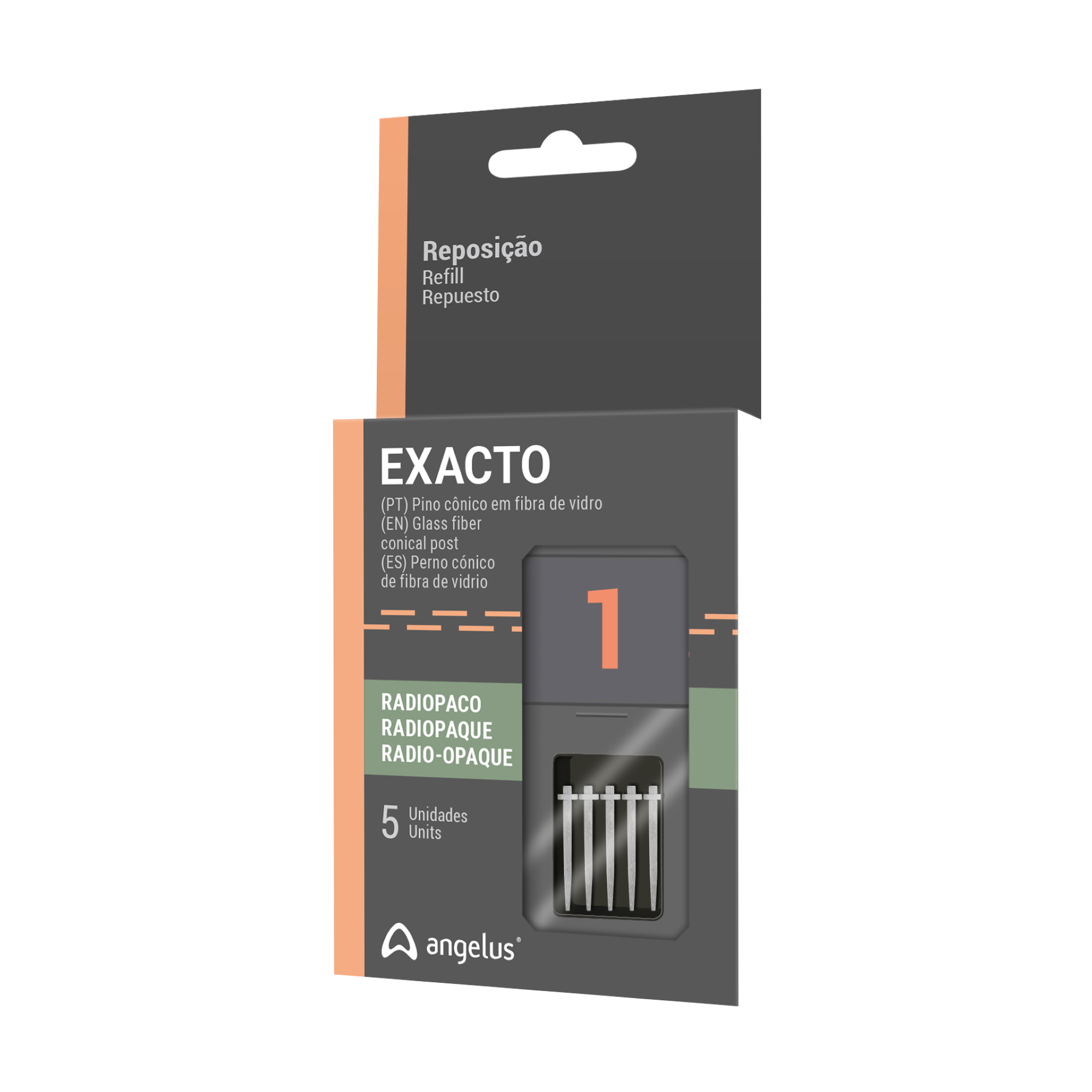 Angelus - Exacto Translucent Posts Refill #1. 5 posts