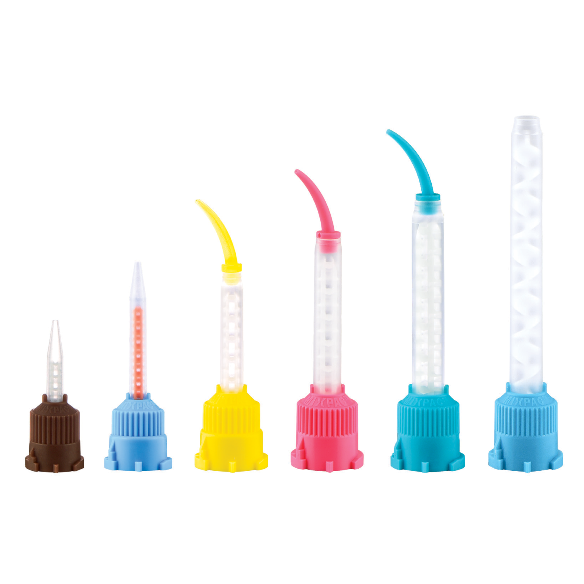 T-Mixer HP Mixing Tips, Blue/Orange inside 50/Pk