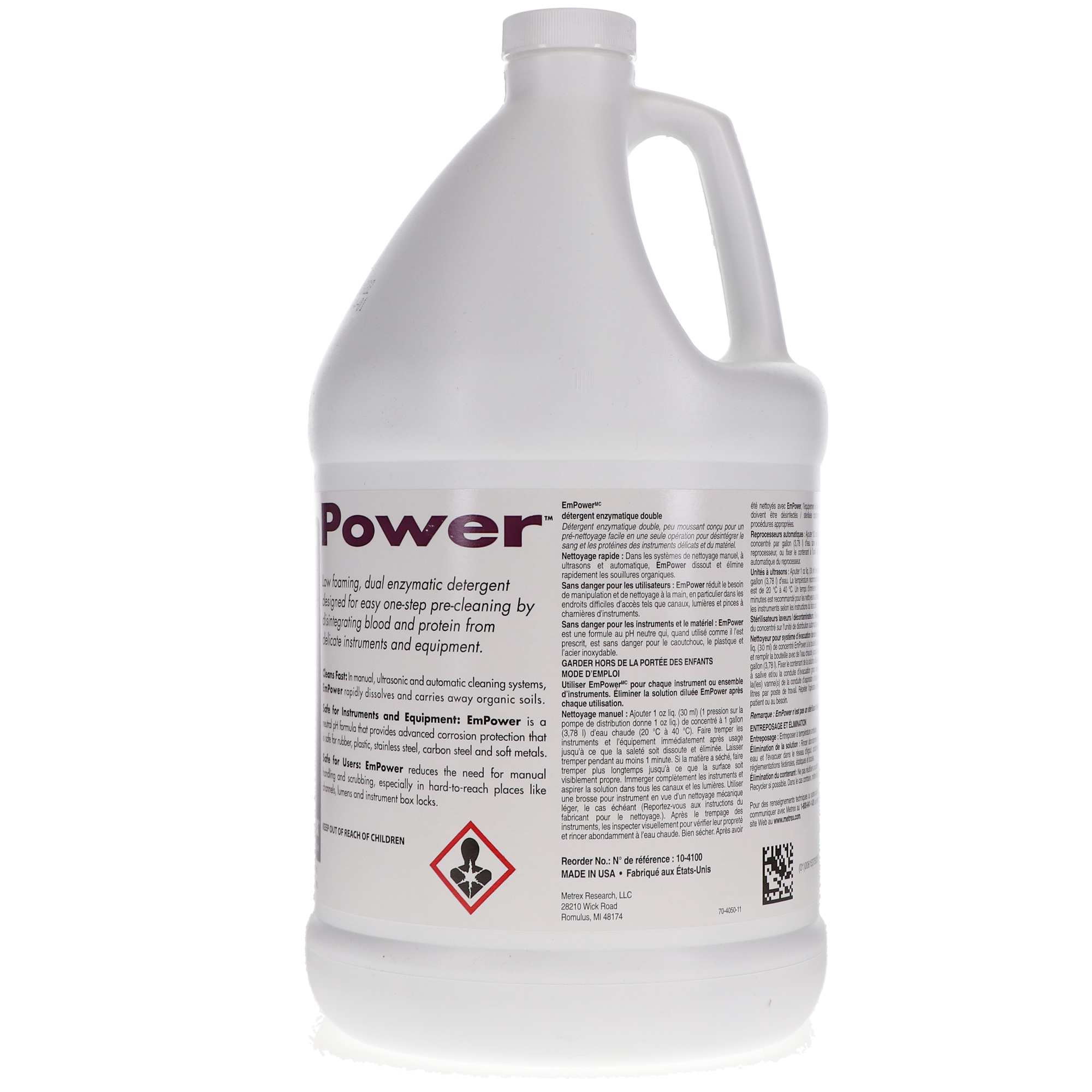 EmPower Dual Enzyme Detergent, 1 Gal, Ocean Breeze, 1/Pk, 10-4100